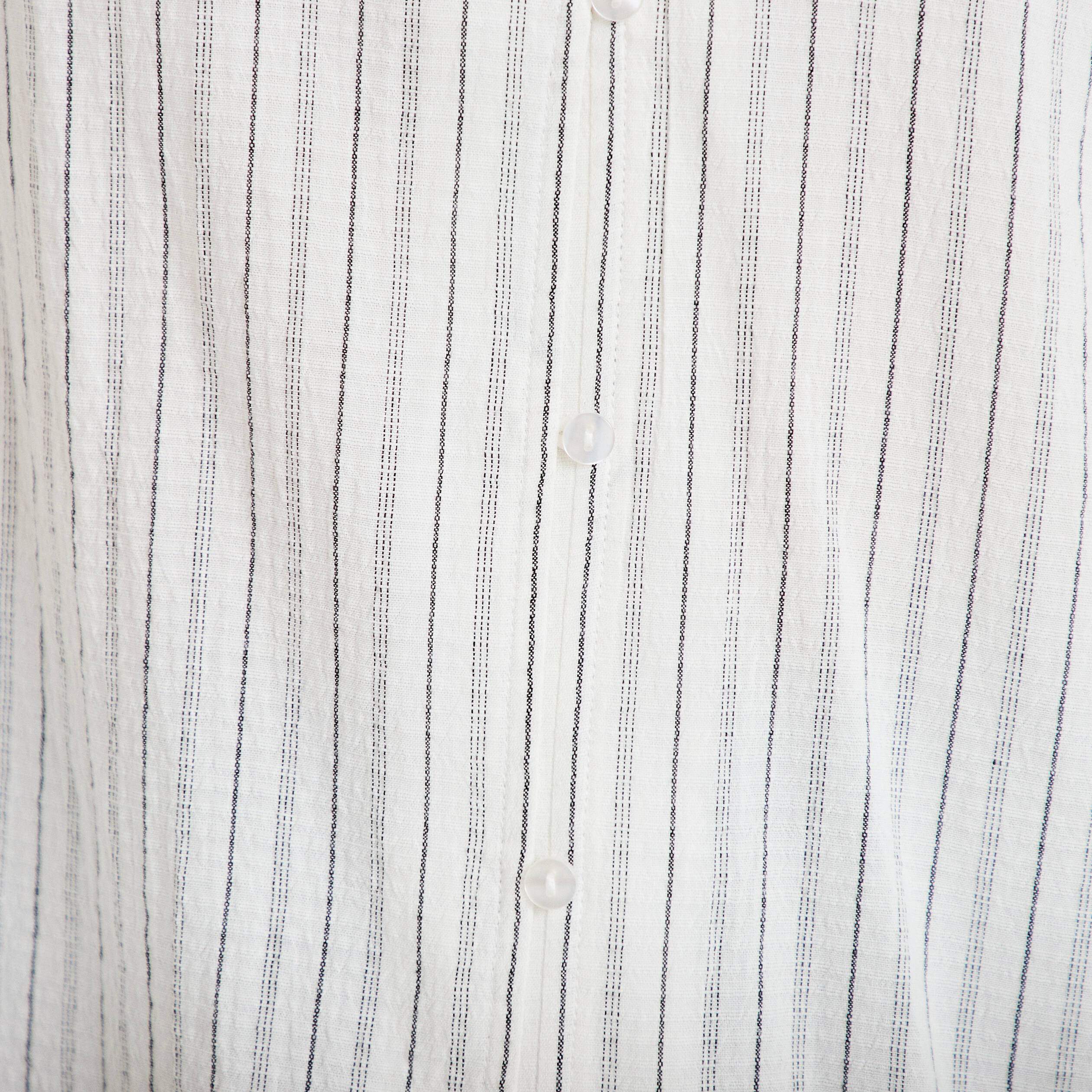 Blouse ample broderie manches 3/4 blanc femme