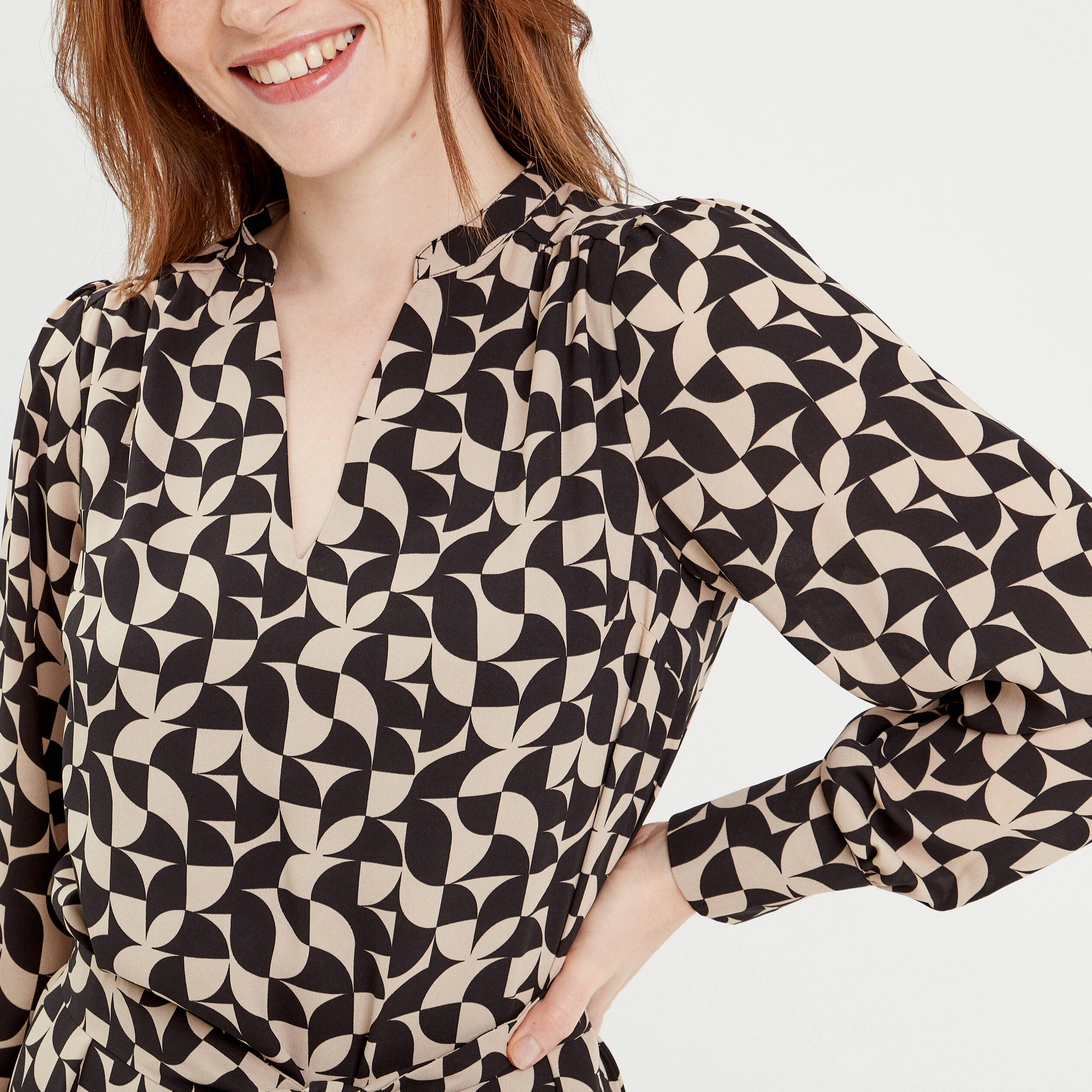 robe droite ceinturee beige femme Robe droite ceinturée beige femme