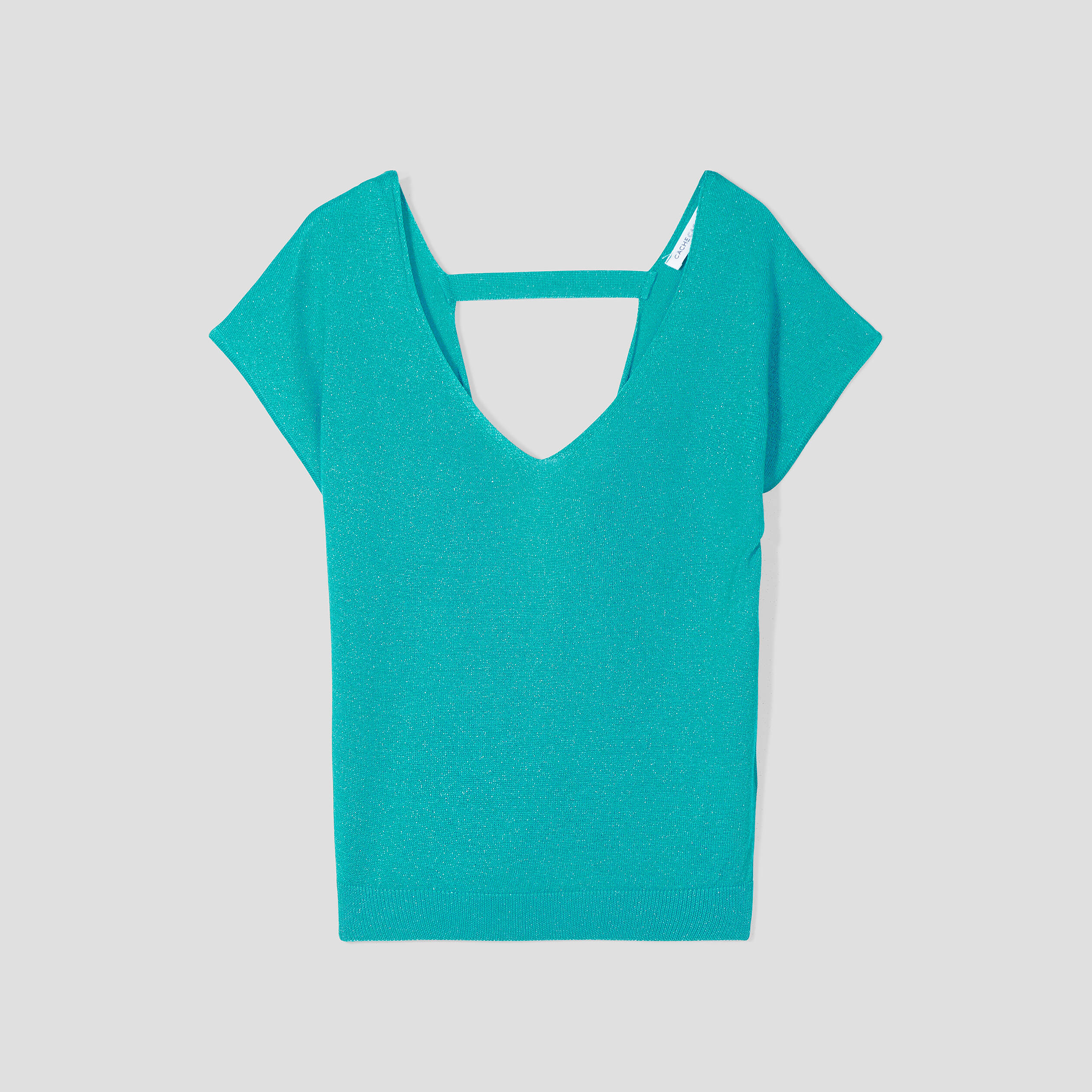 Pull col v dos femme deals