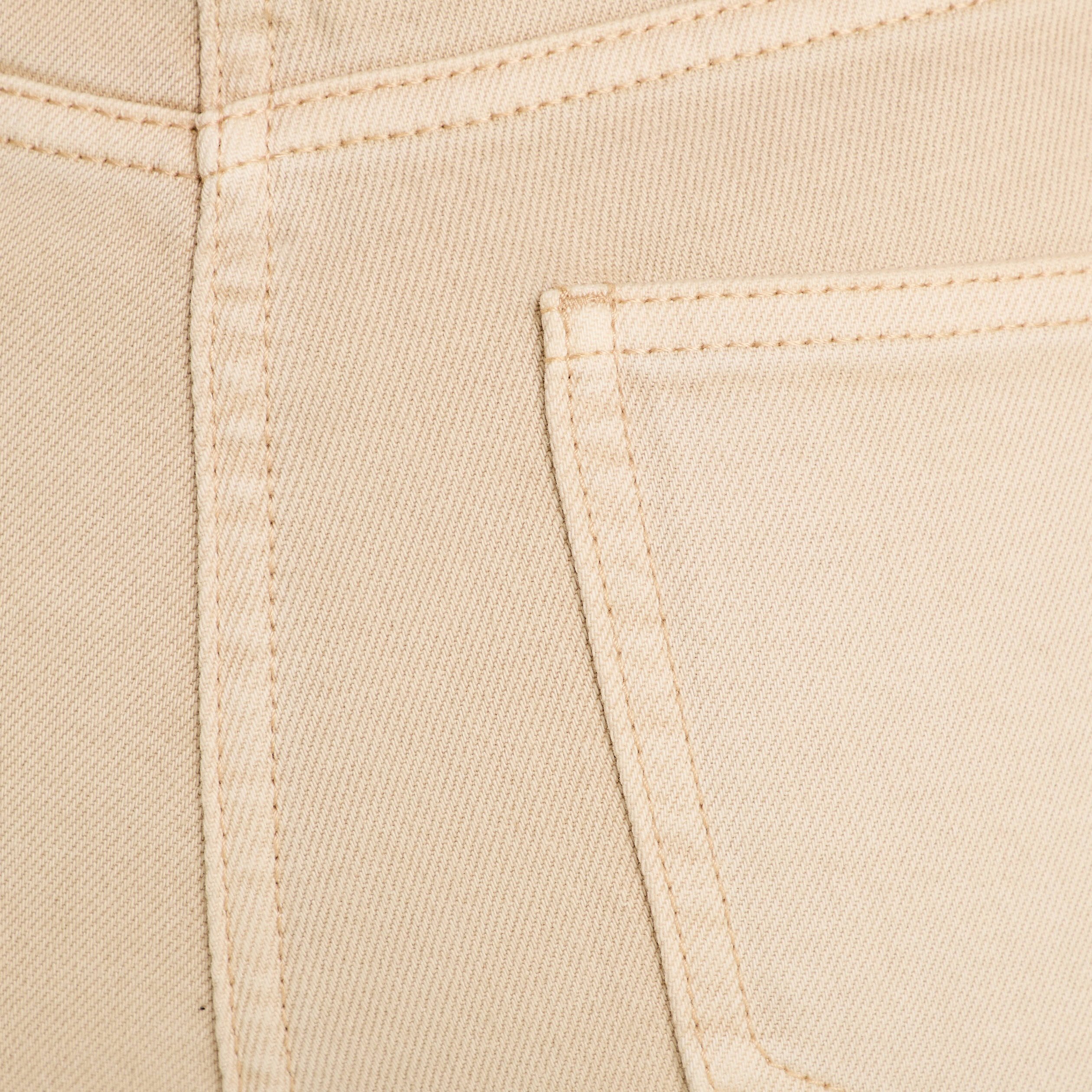 Pantalon flare 7/8ème marron clair femme