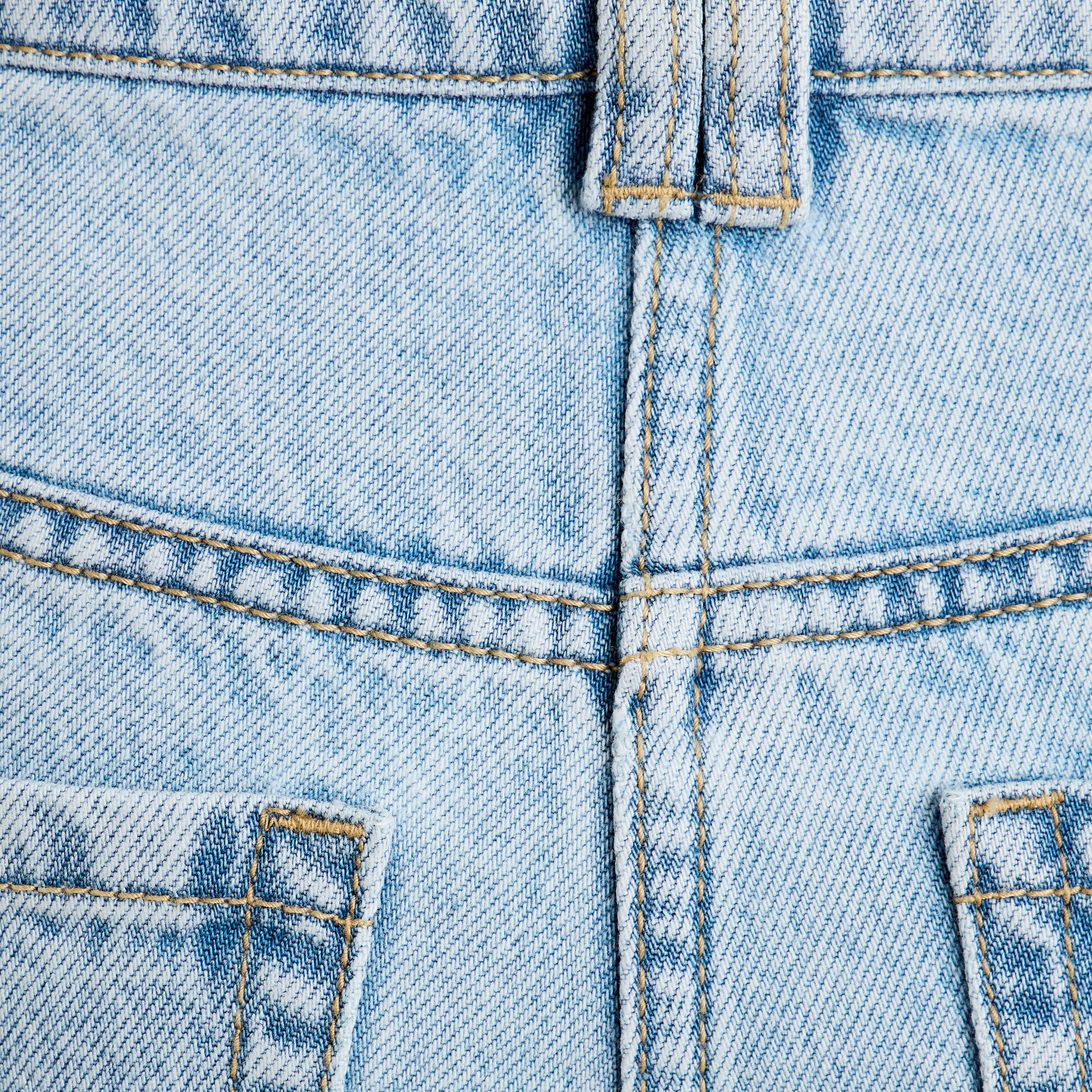Jeans wide leg ultra large denim bleach femme