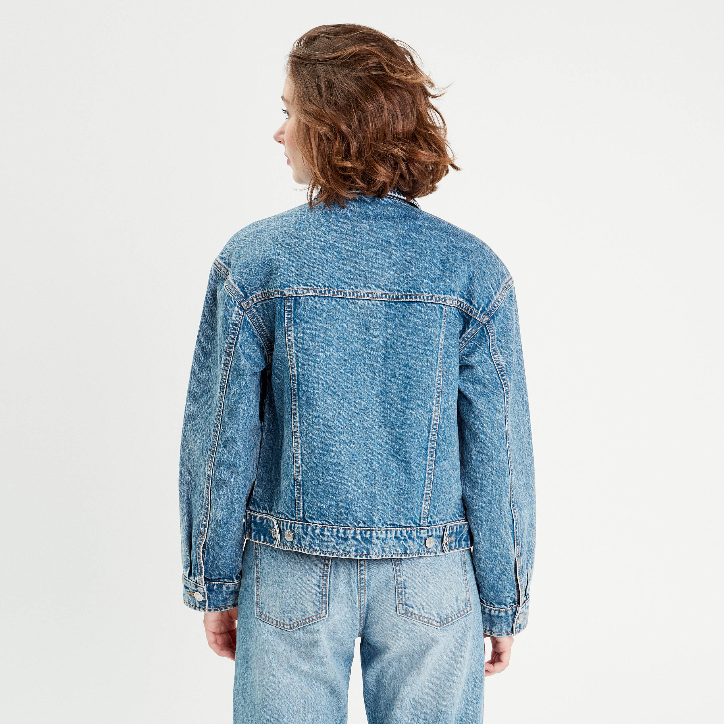 Veste en jean denim double stone femme | Vibs