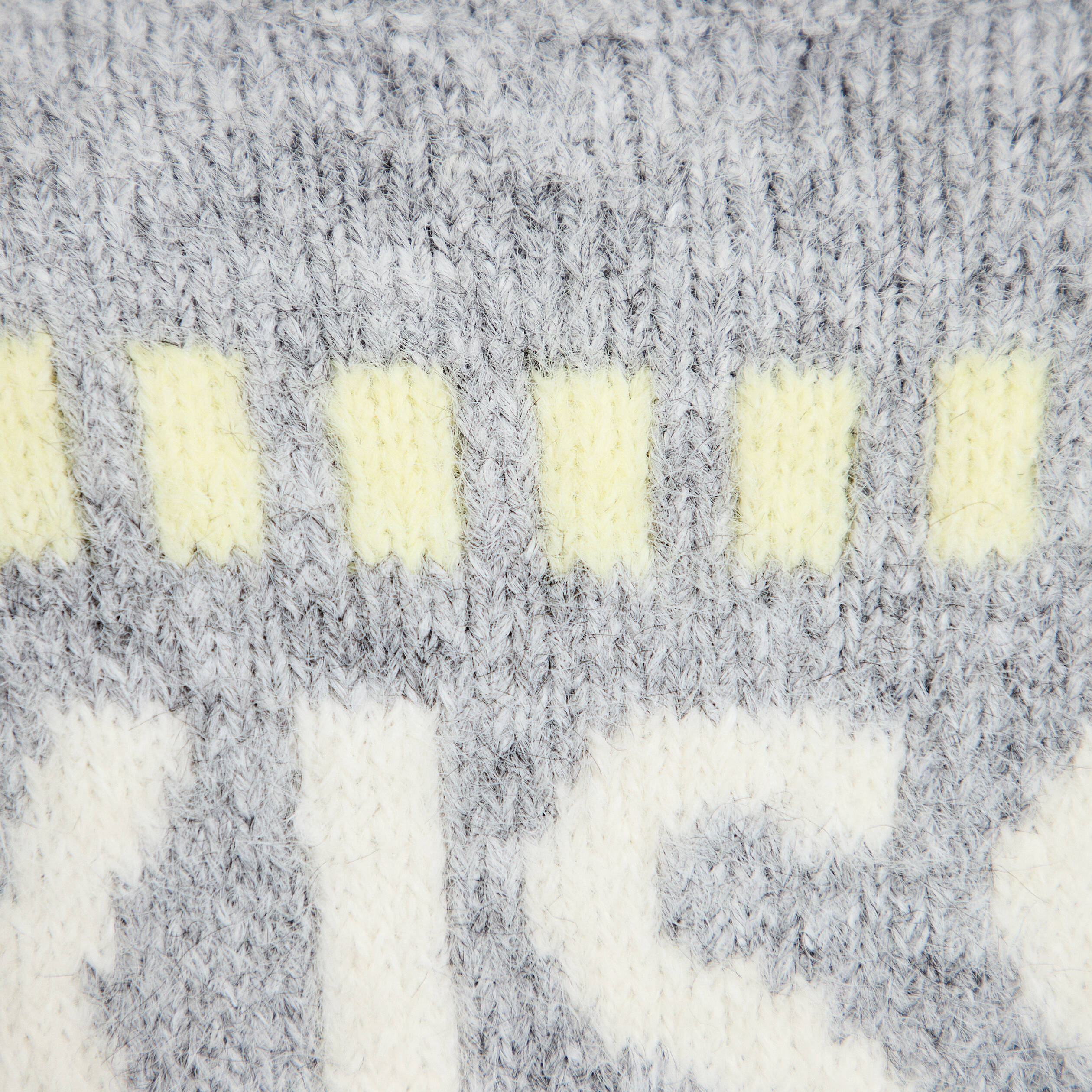 Pull oversize col rond manches longues gris clair femme