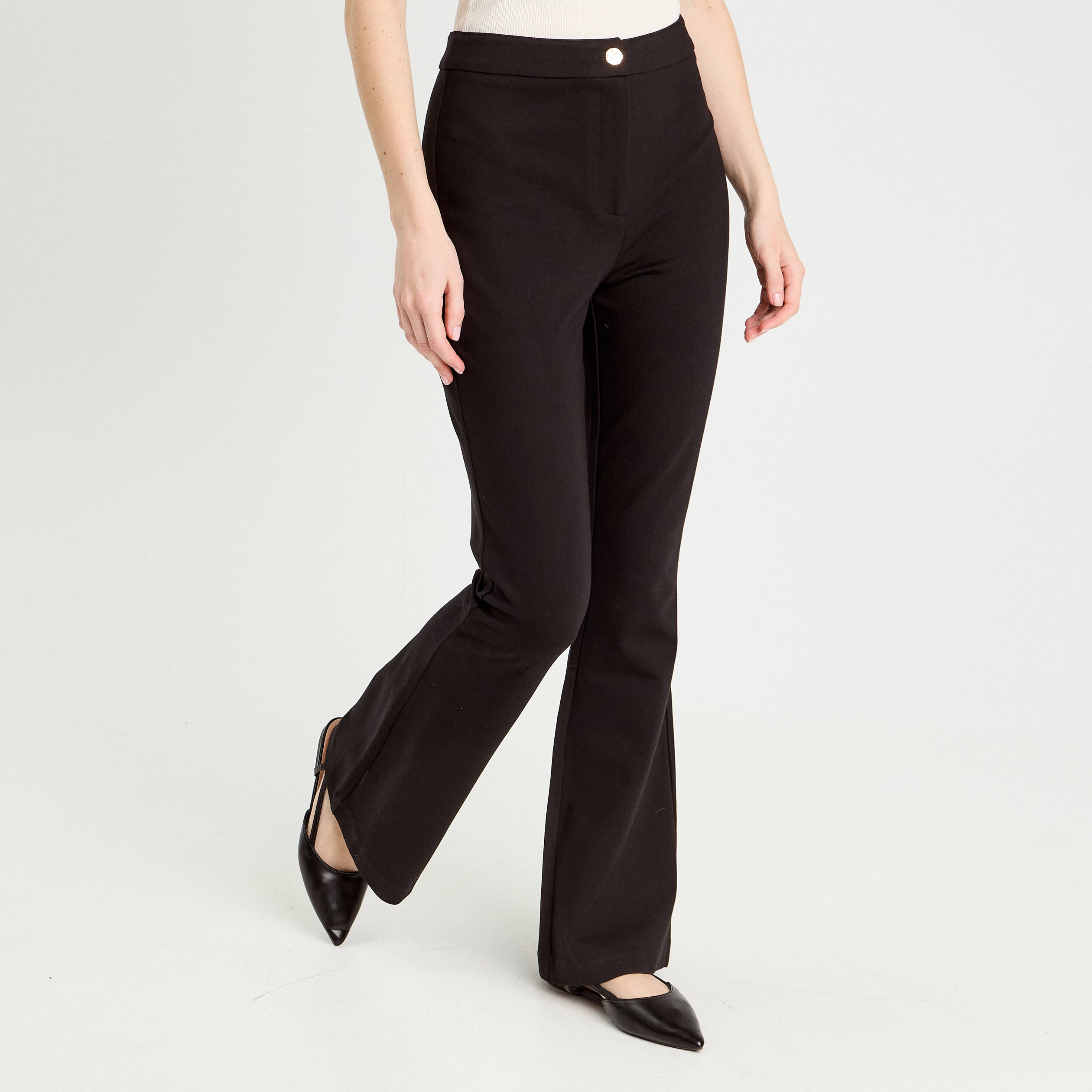 pantalon bootcut noir femme Pantalon bootcut noir femme