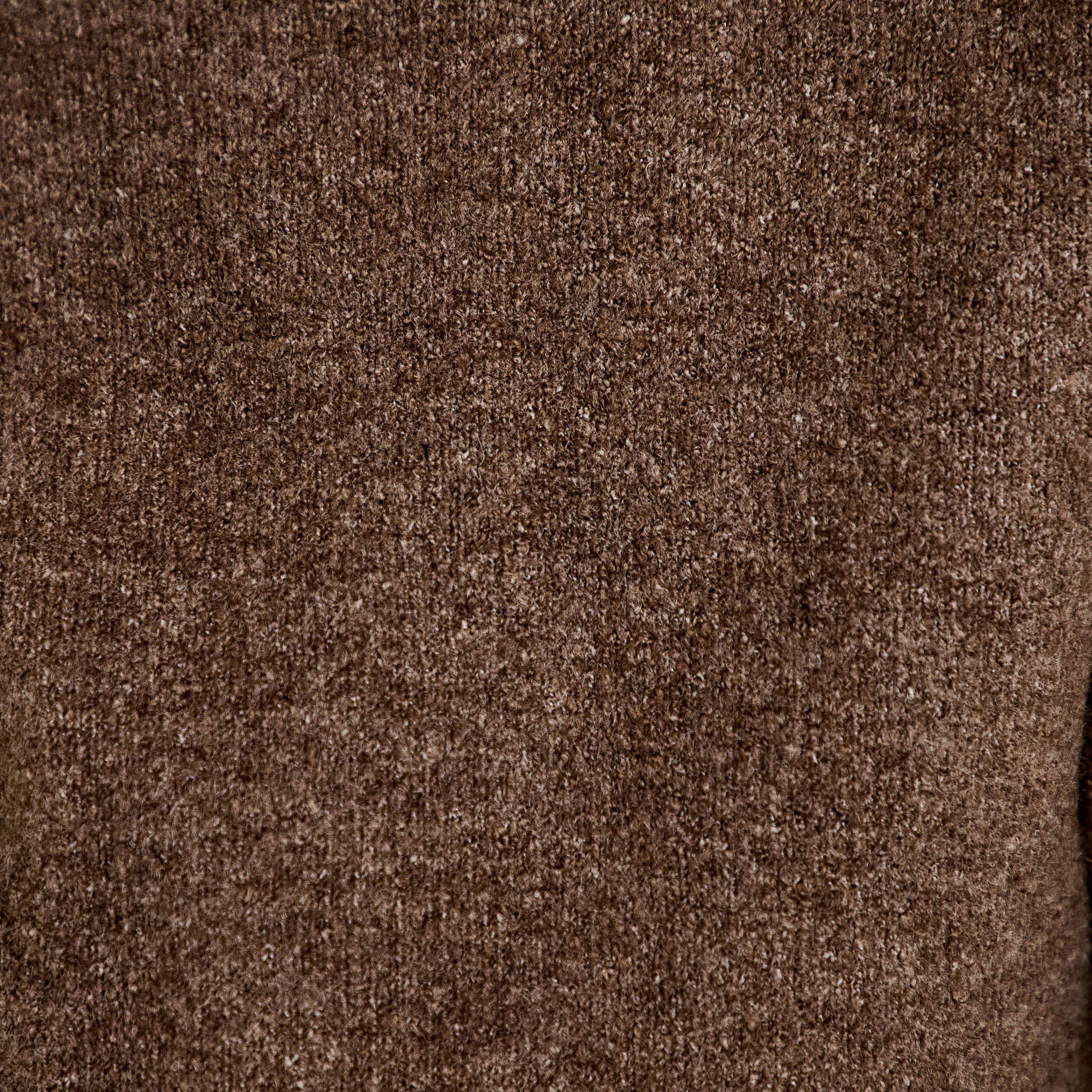 Pull manches longues marron fonc&eacute; femme