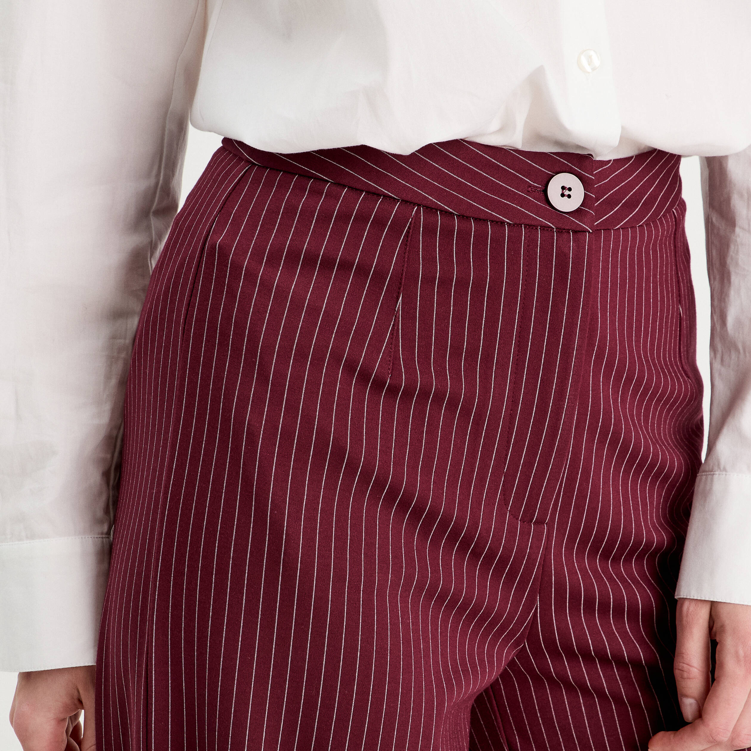 pantalon jambe large bordeaux femme Pantalon jambe large bordeaux femme