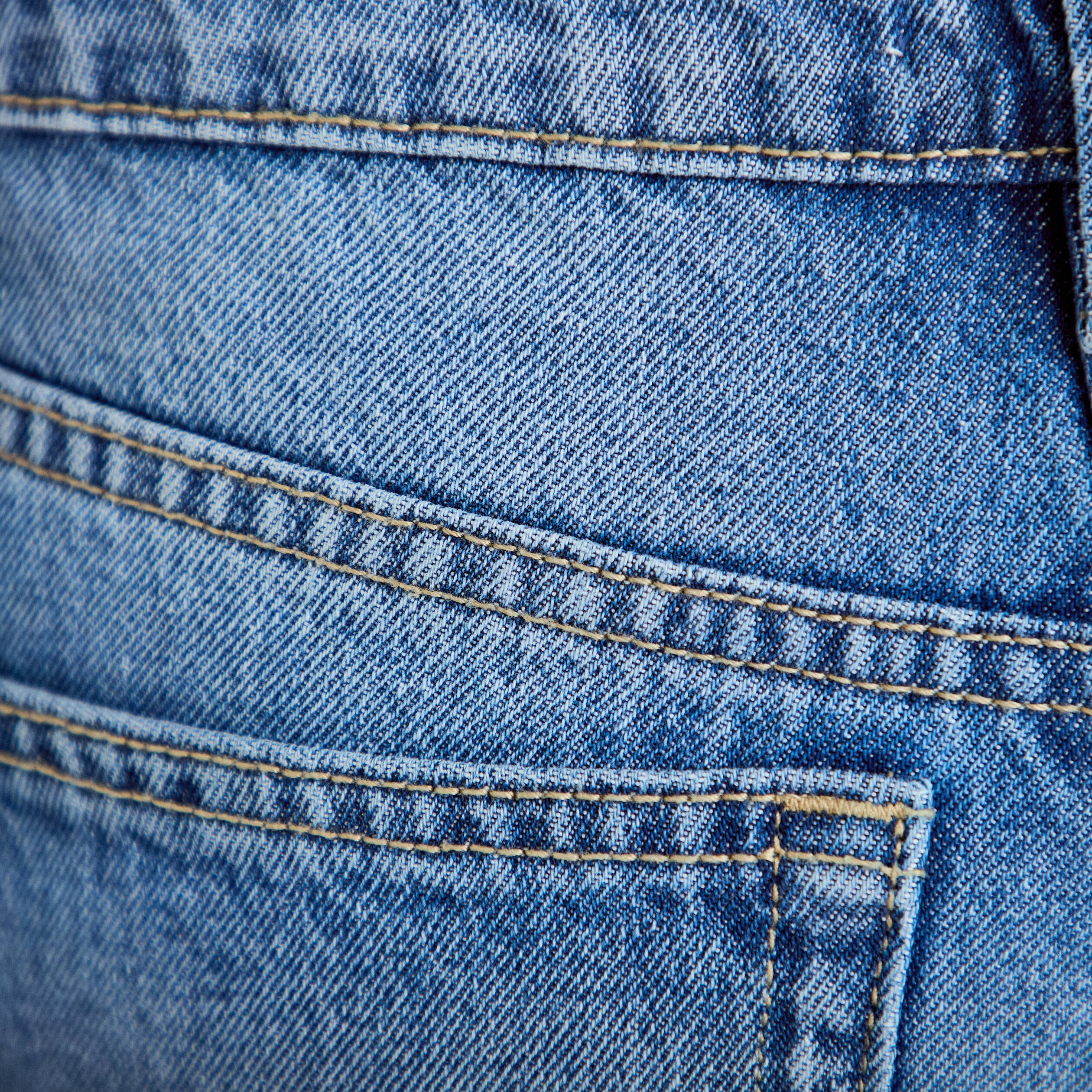 Jean wide leg taille basse broderie denim stone femme
