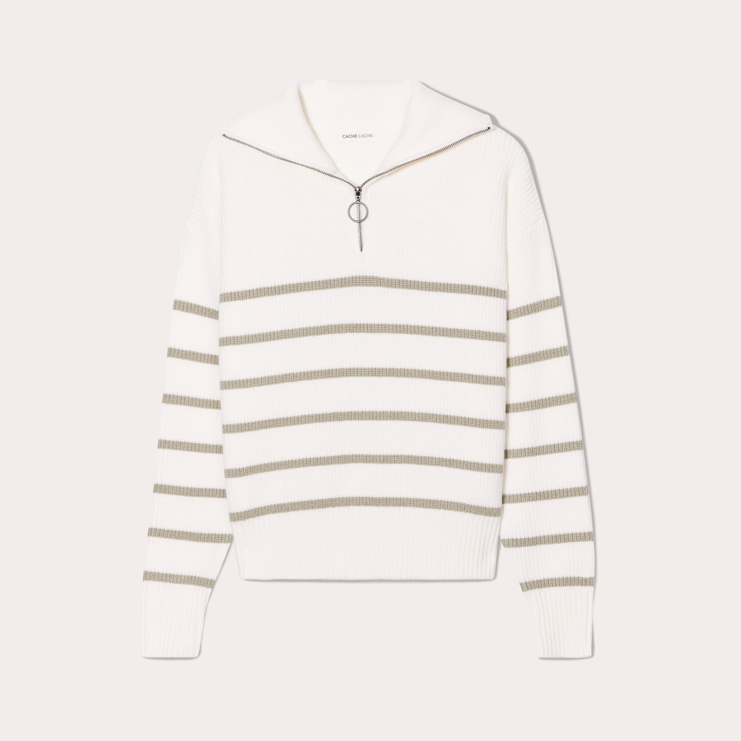 Pull zip femme best sale