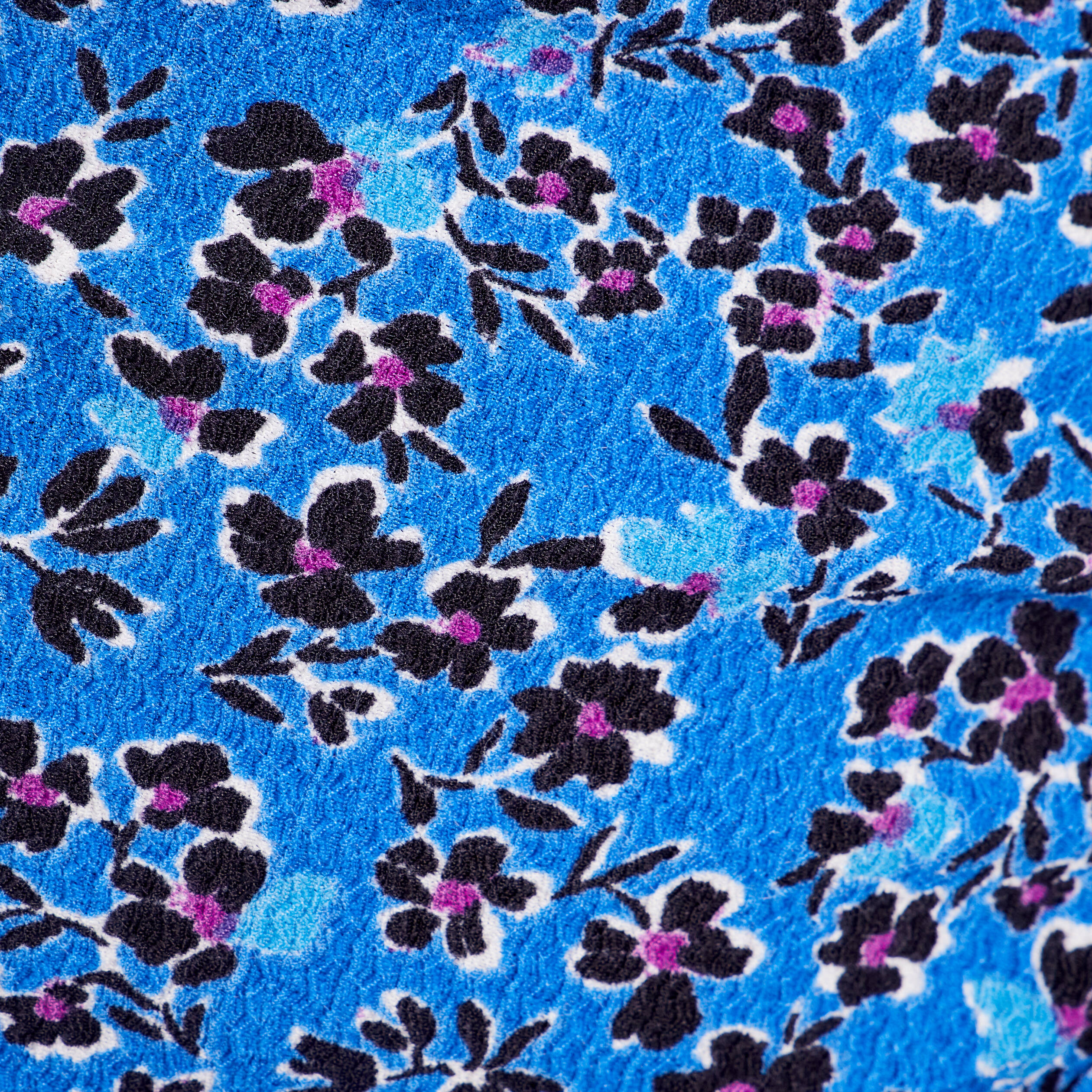 Jupe moulante drap&eacute;e bleu femme