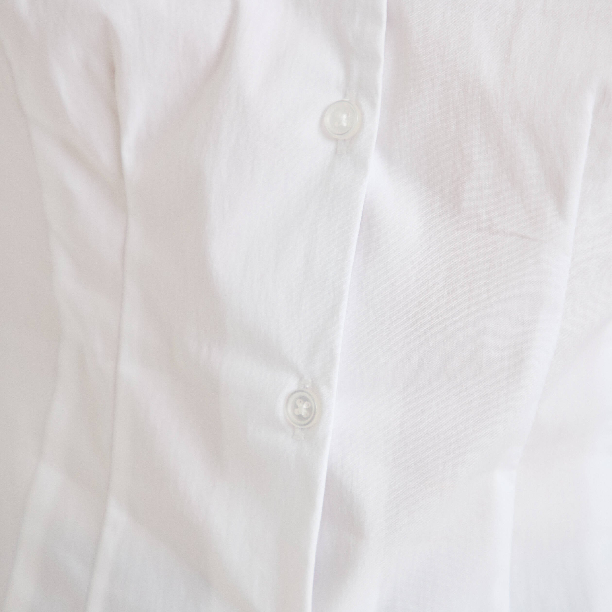 Chemise cintr&eacute;e manches longues ecru femme