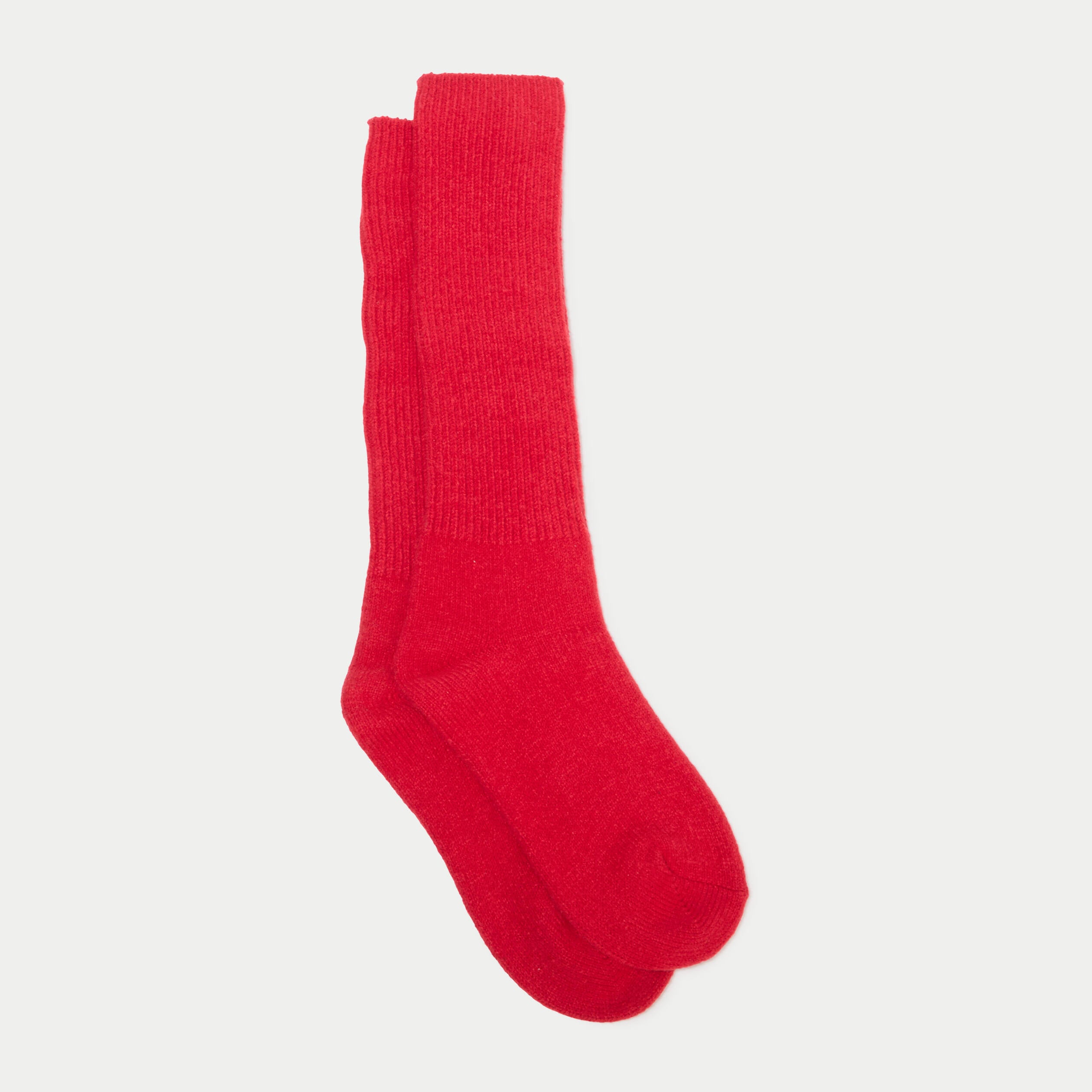 Chaussettes hautes rouge femme