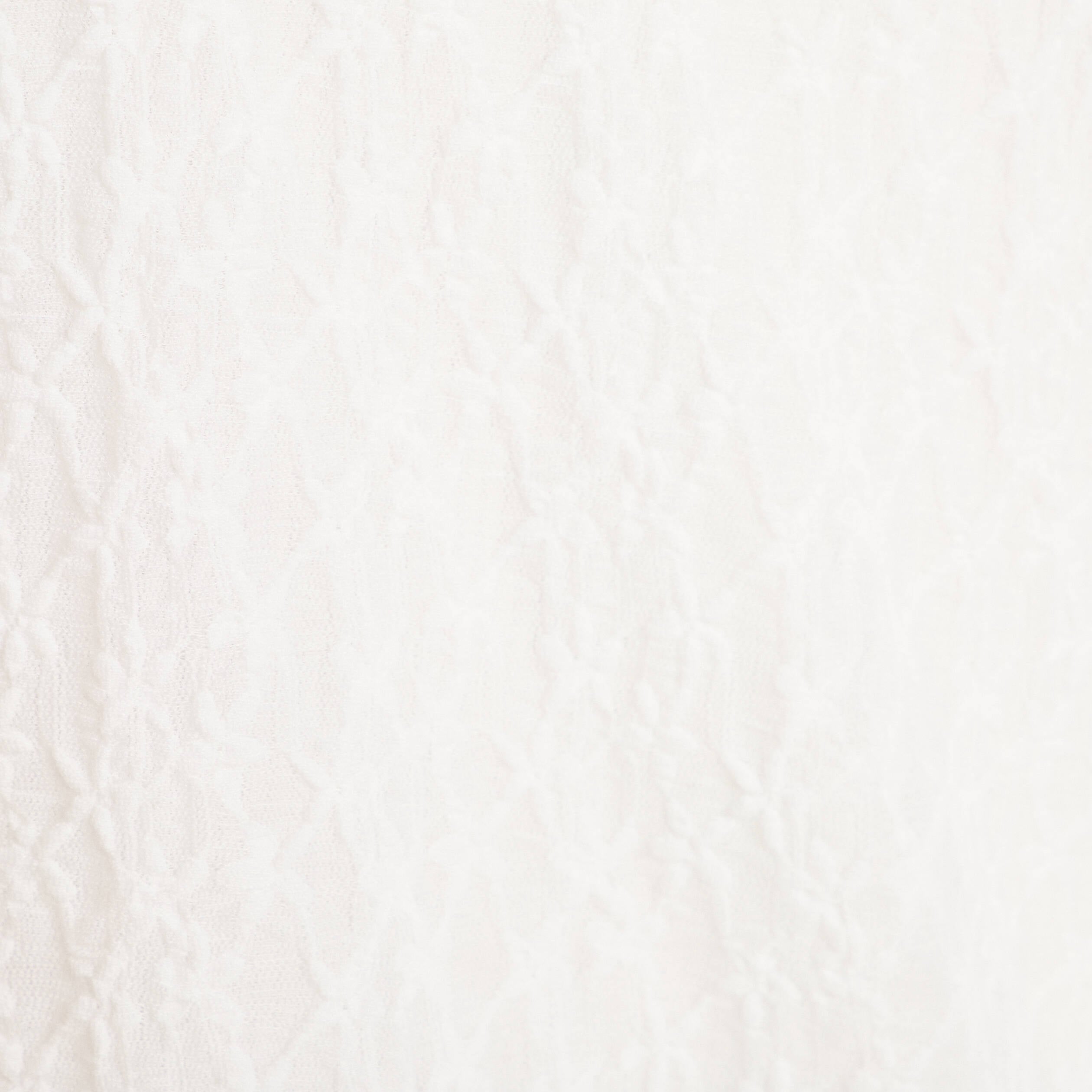 Blouse dentelle et volants blanc femme
