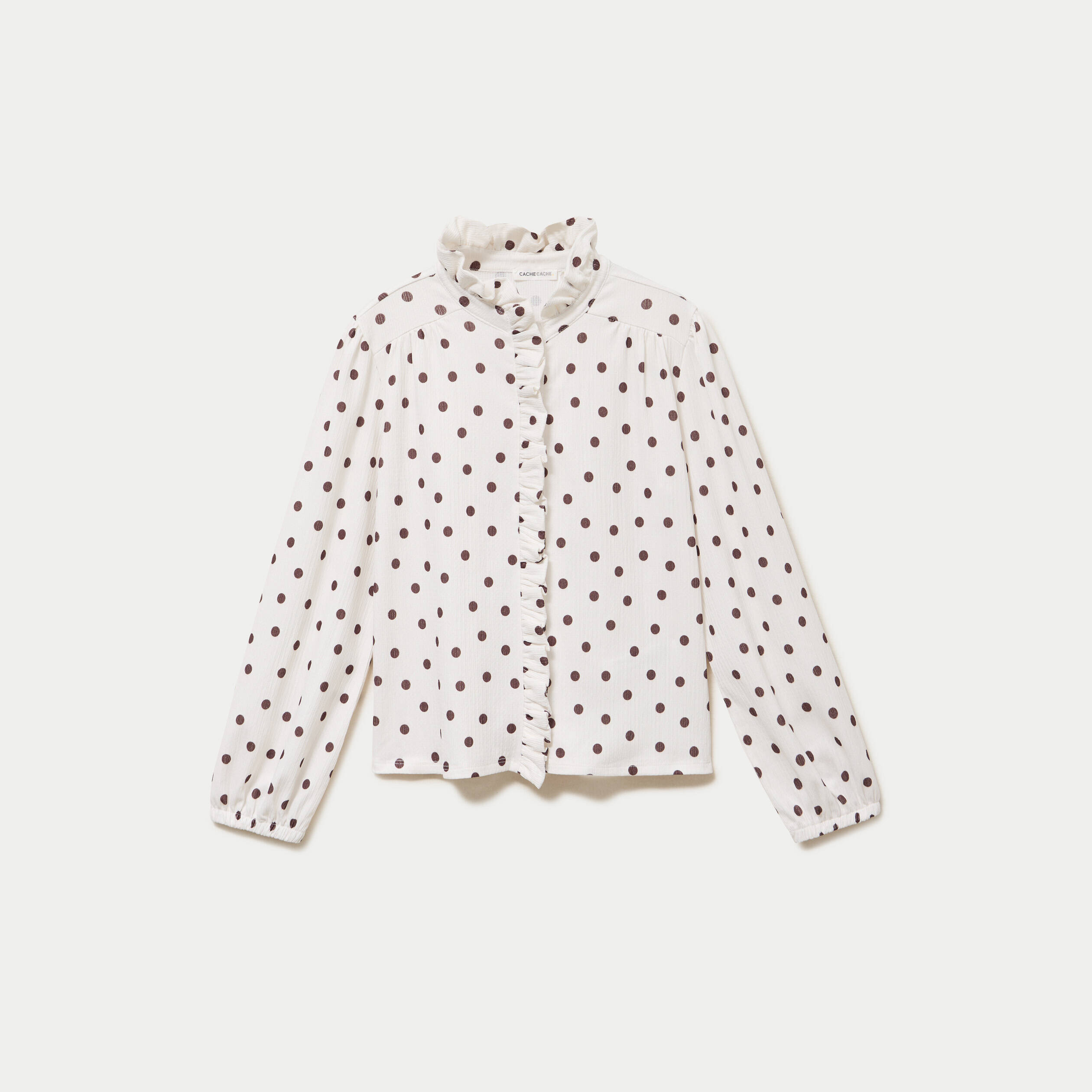Blouse manches longues blanc femme