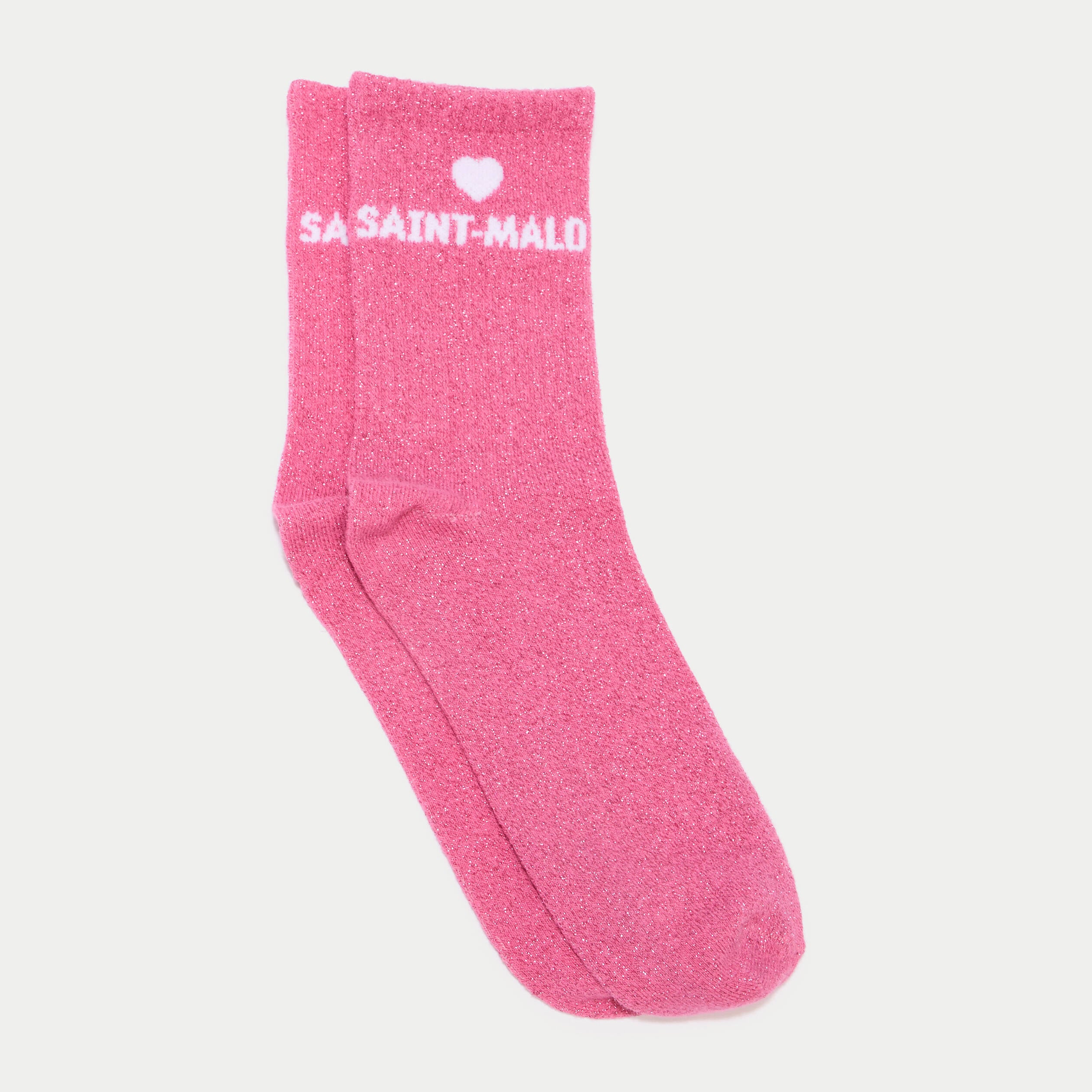 Lot 2 paires de chaussettes rose fushia femme
