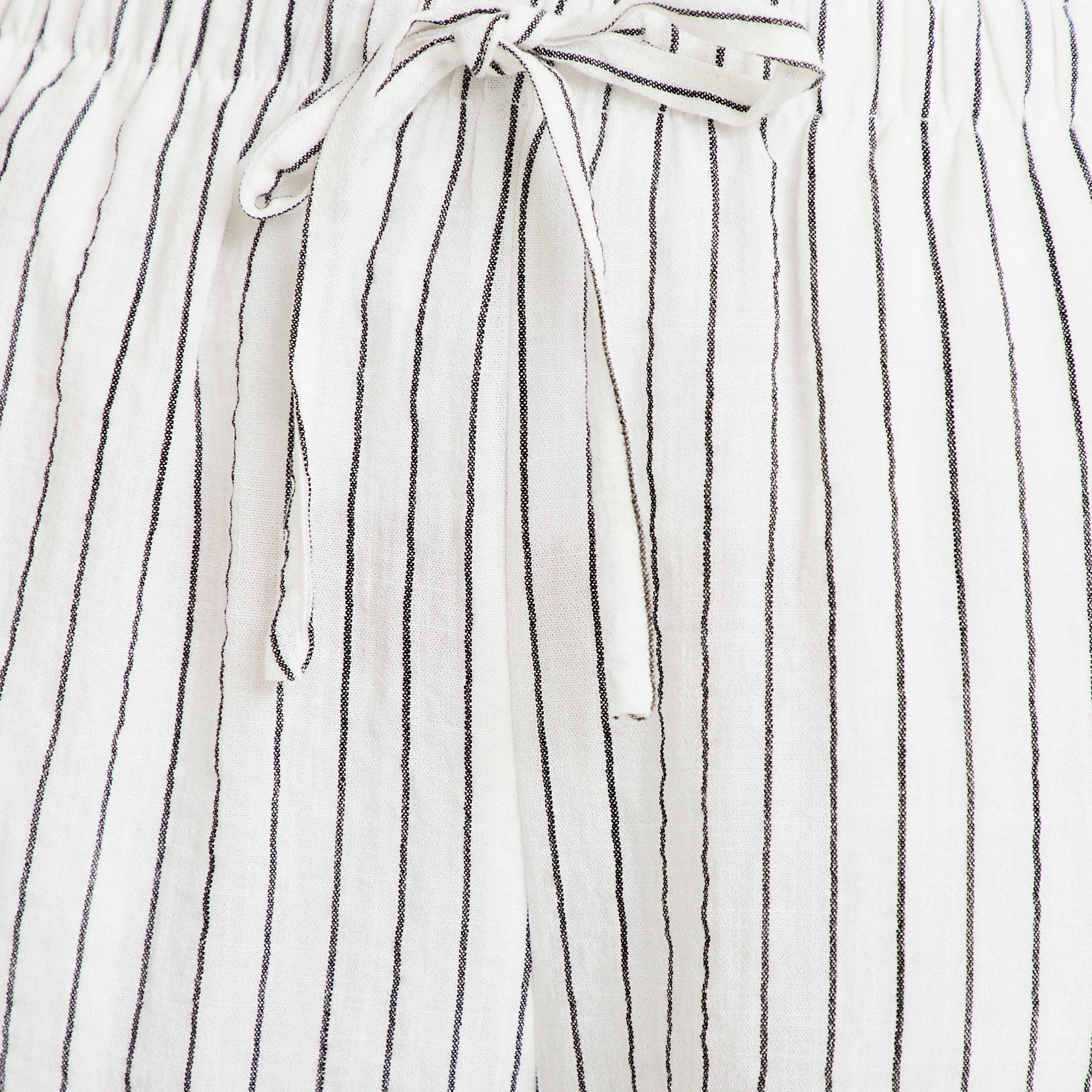 Pantalon large taille standard blanc femme