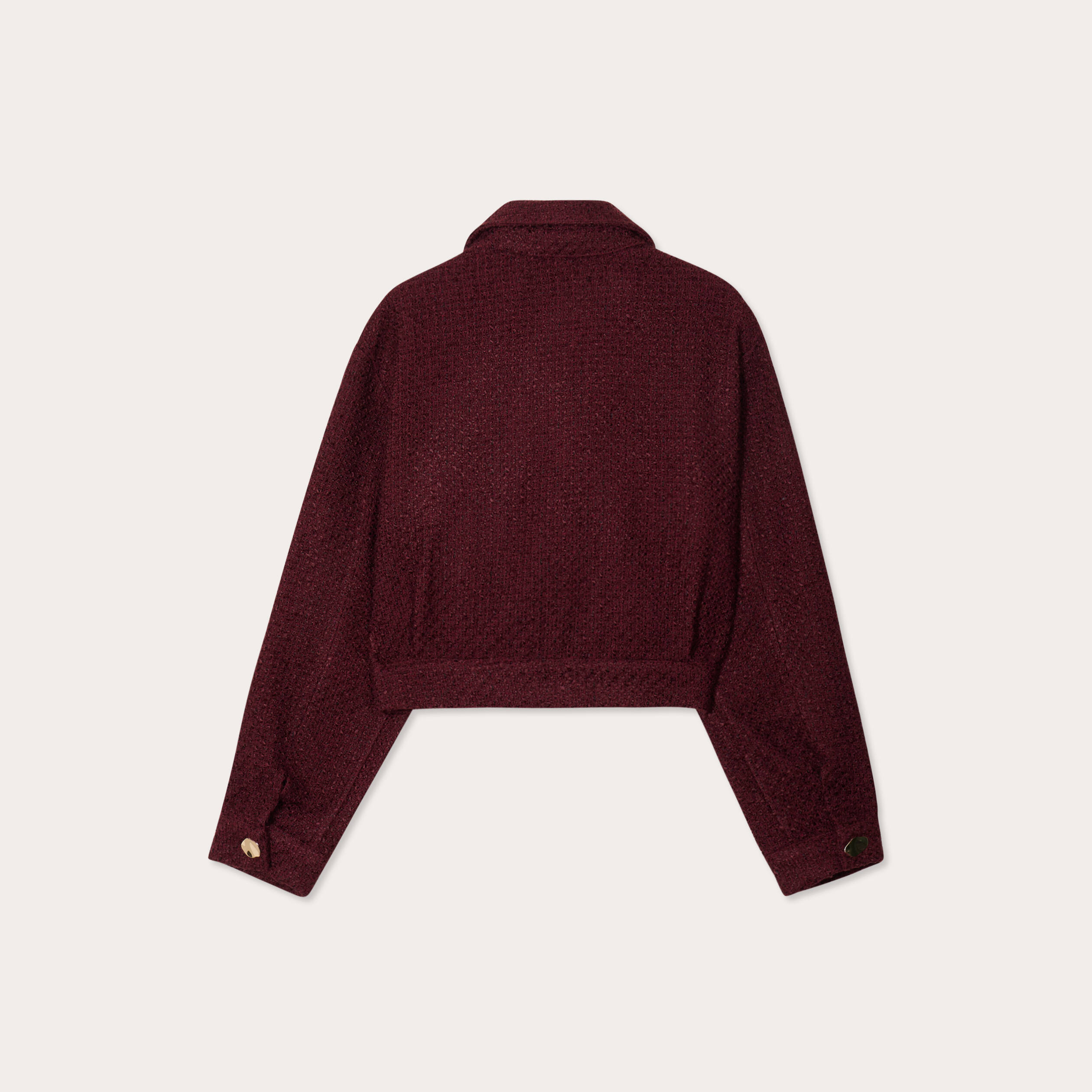 veste tweed boutonnee bordeaux femme Veste tweed boutonnée bordeaux femme
