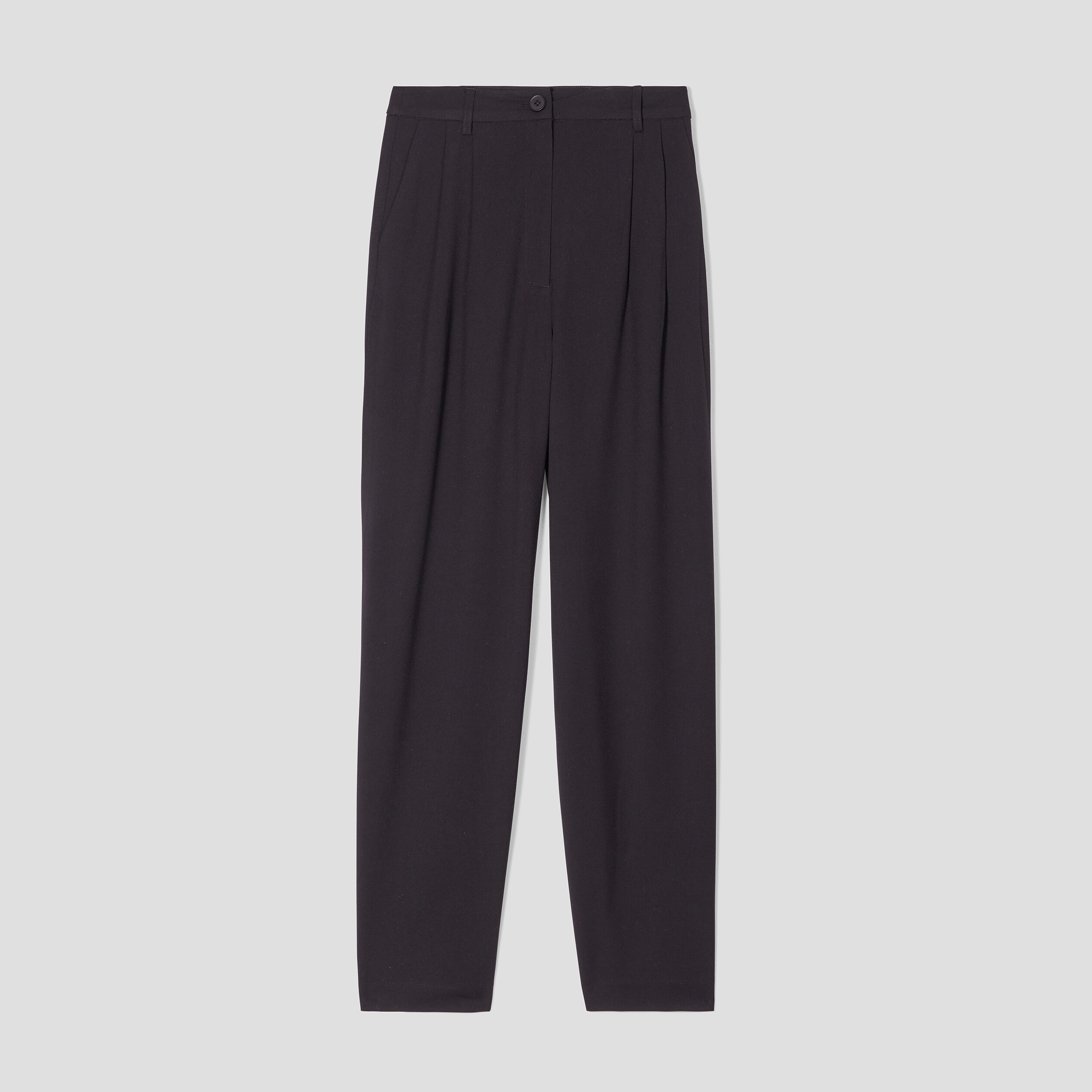 pantalon city droit pinces noir femme Pantalon city droit pinces noir femme
