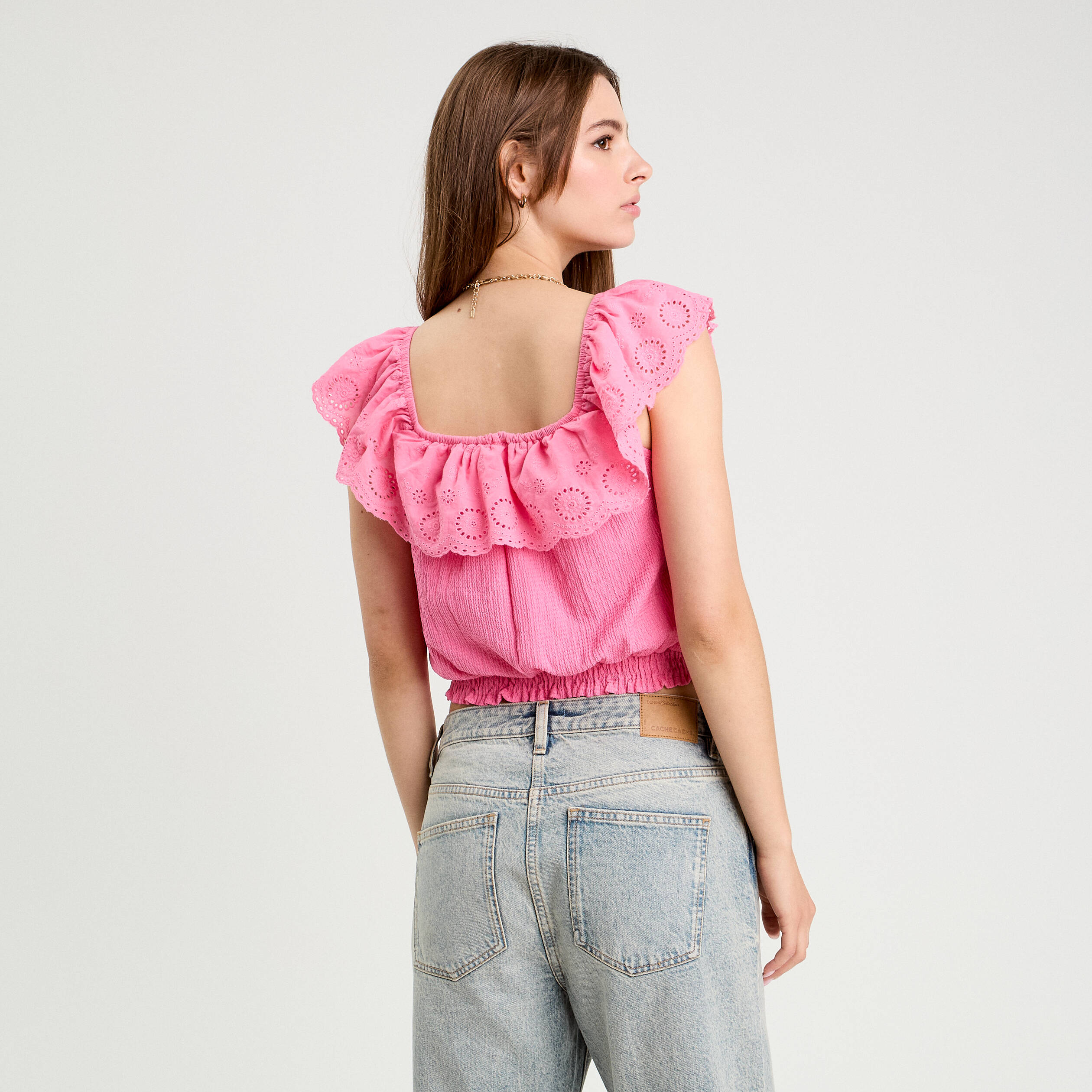 top sans manches rose femme Top sans manches rose femme