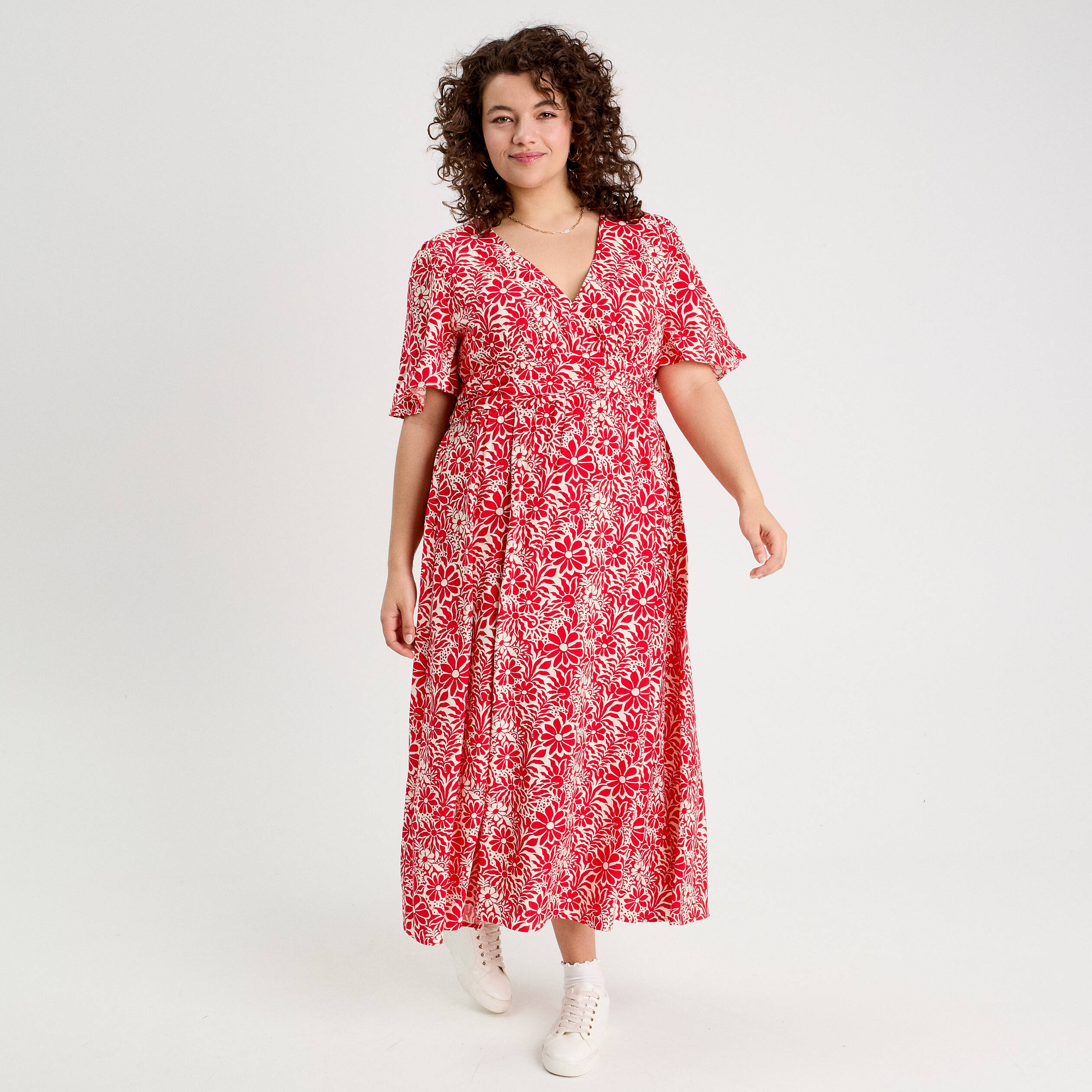 robe longue evasee blanc femme Robe longue évasée blanc femme