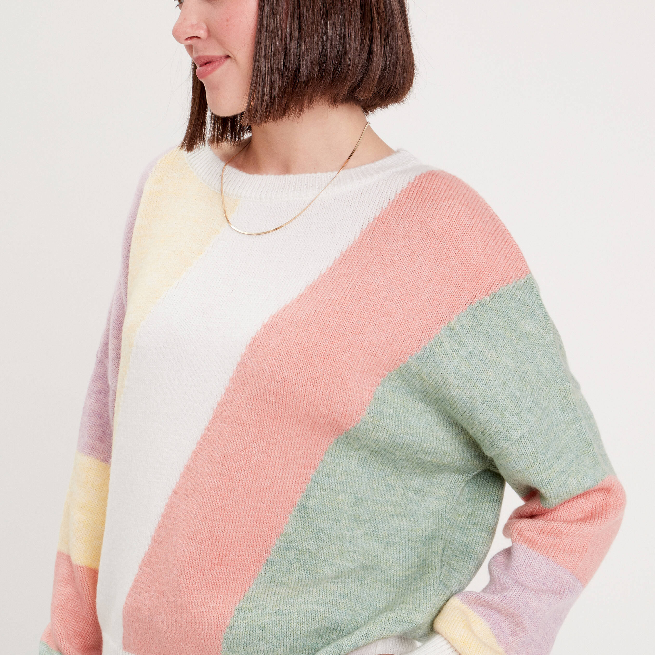 Pull multicolore femme deals