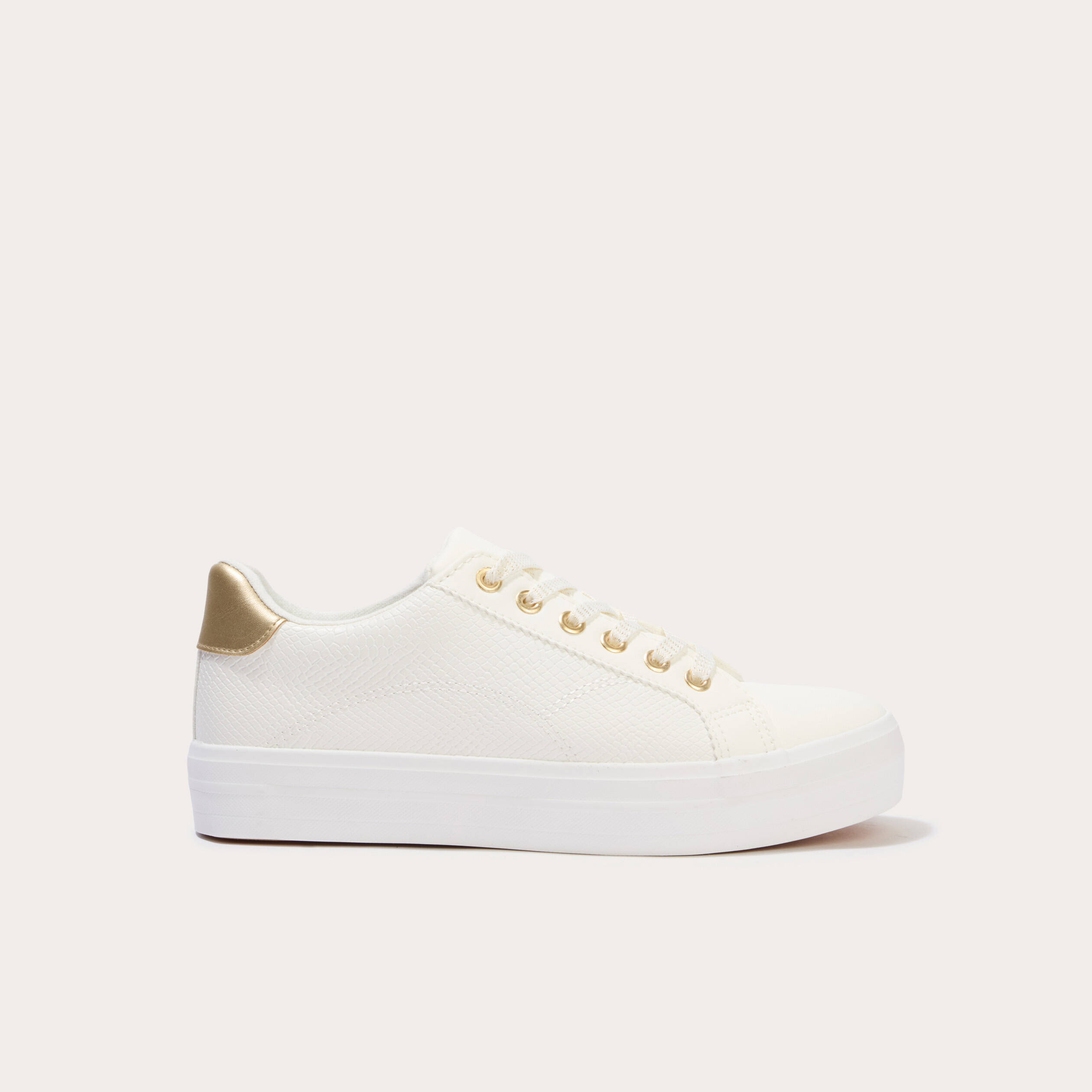 Basket ecru femme