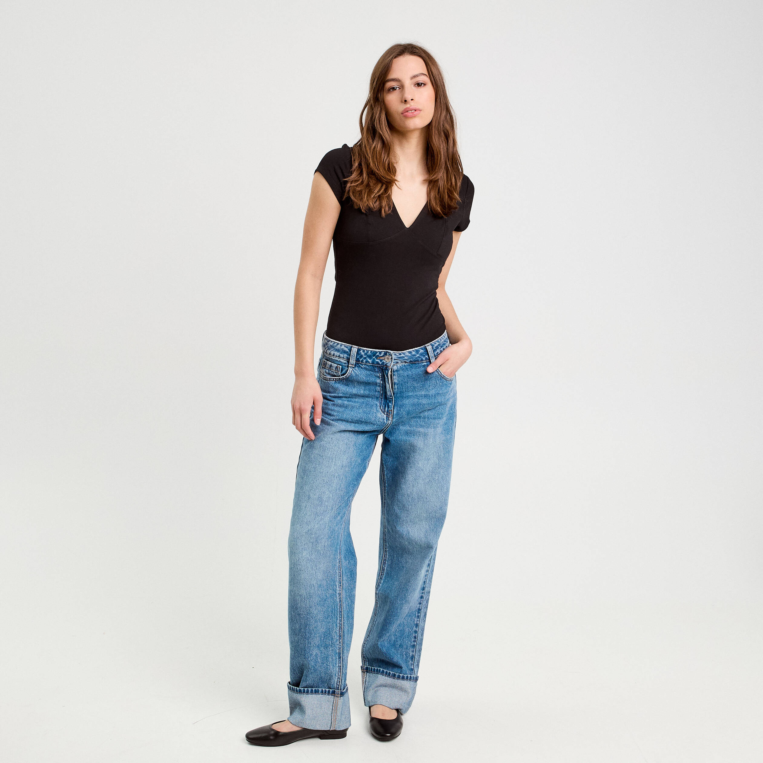 body manches courtes noir femme Body manches courtes noir femme