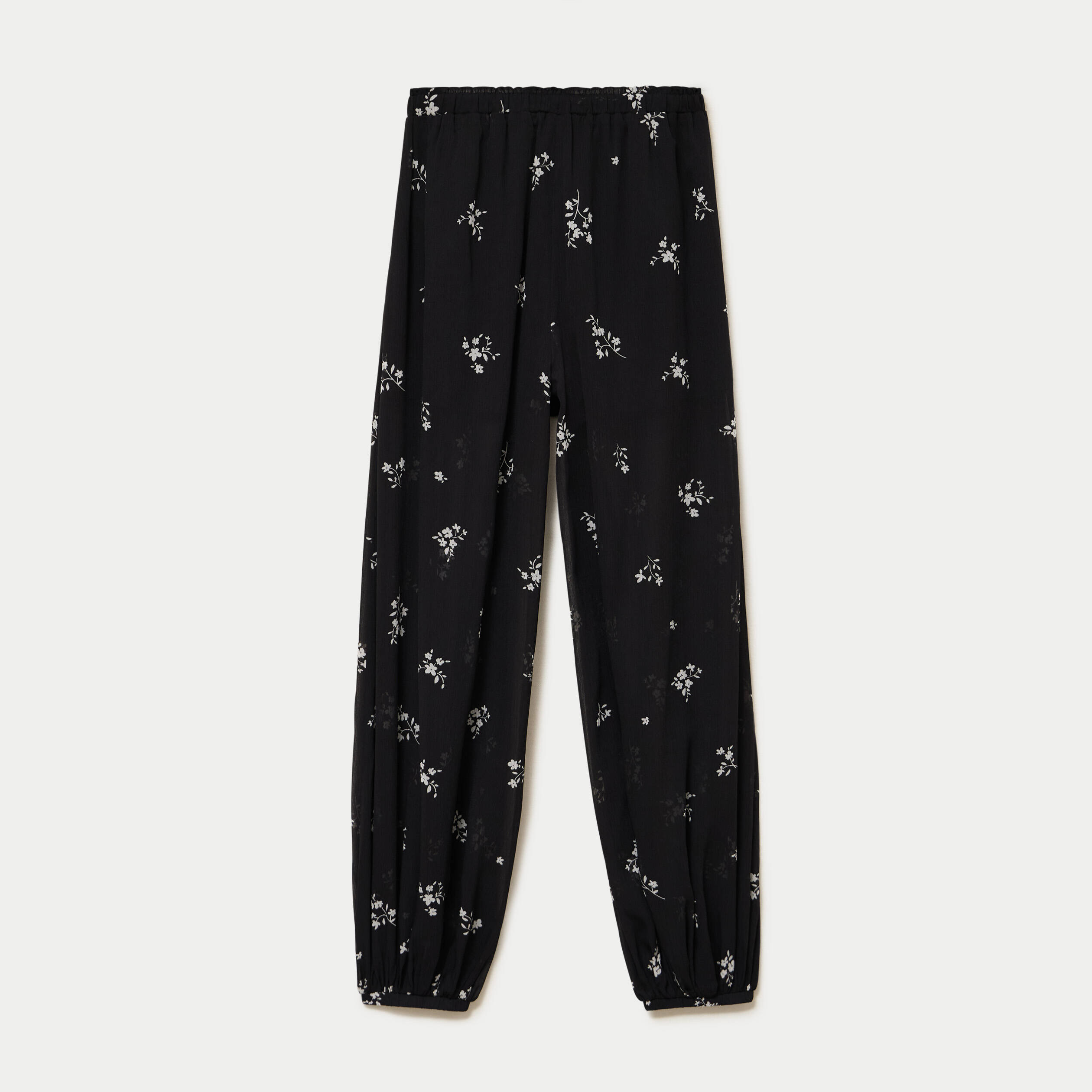 Pantalon bouffant taille standard noir femme