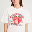 t shirt manches courtes ecru femme T-shirt manches courtes ecru femme