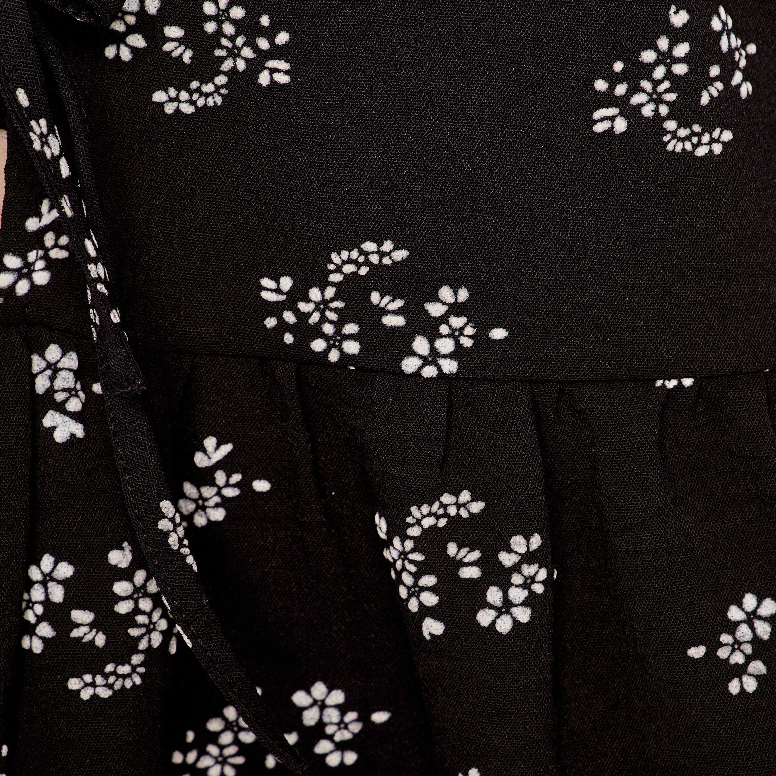 Blouse noeuds devant noir femme