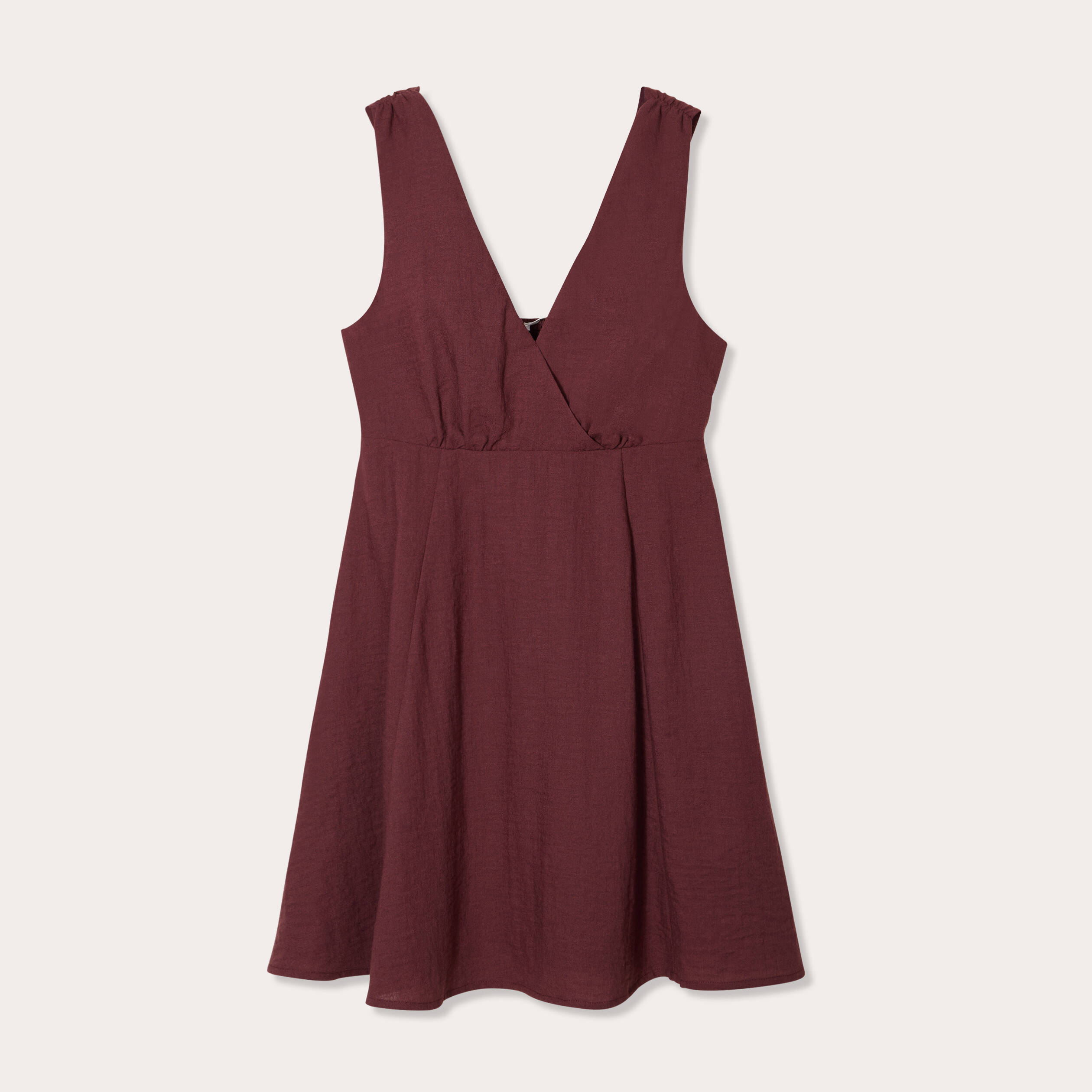 robe evasee sans manches prune femme Robe évasée sans manches prune femme