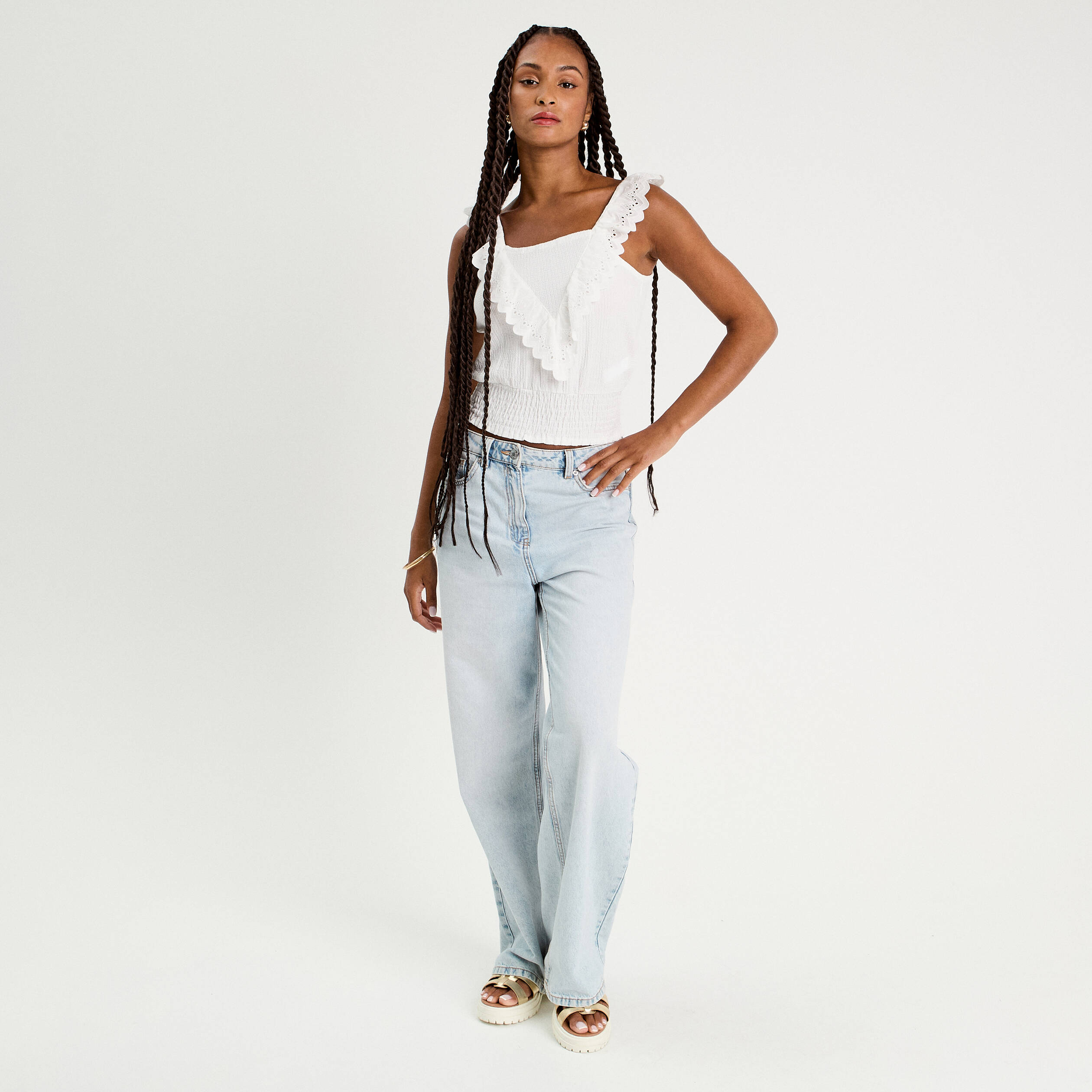 debardeur sans manches blanc femme Débardeur sans manches blanc femme