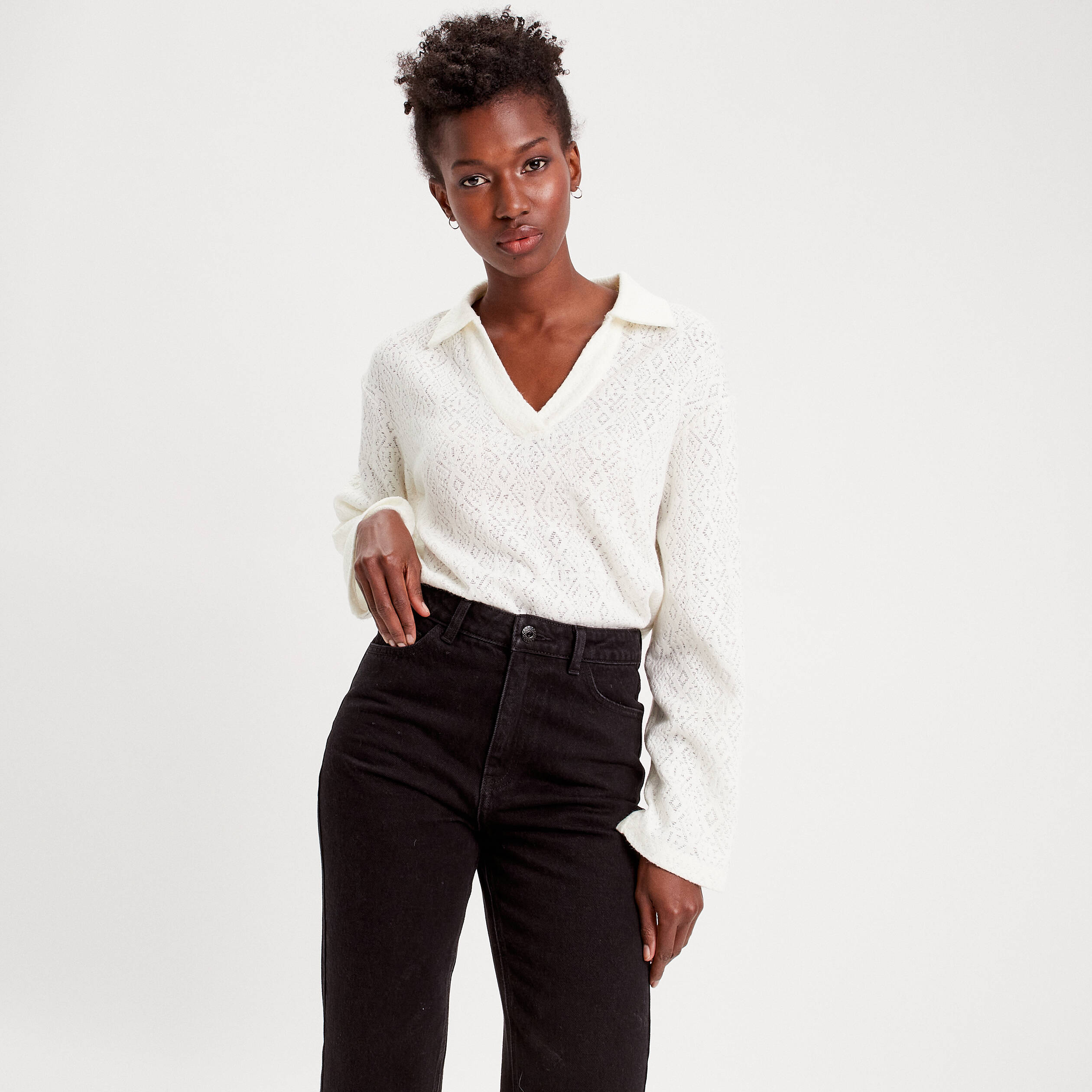 Polo dentelle femme deals