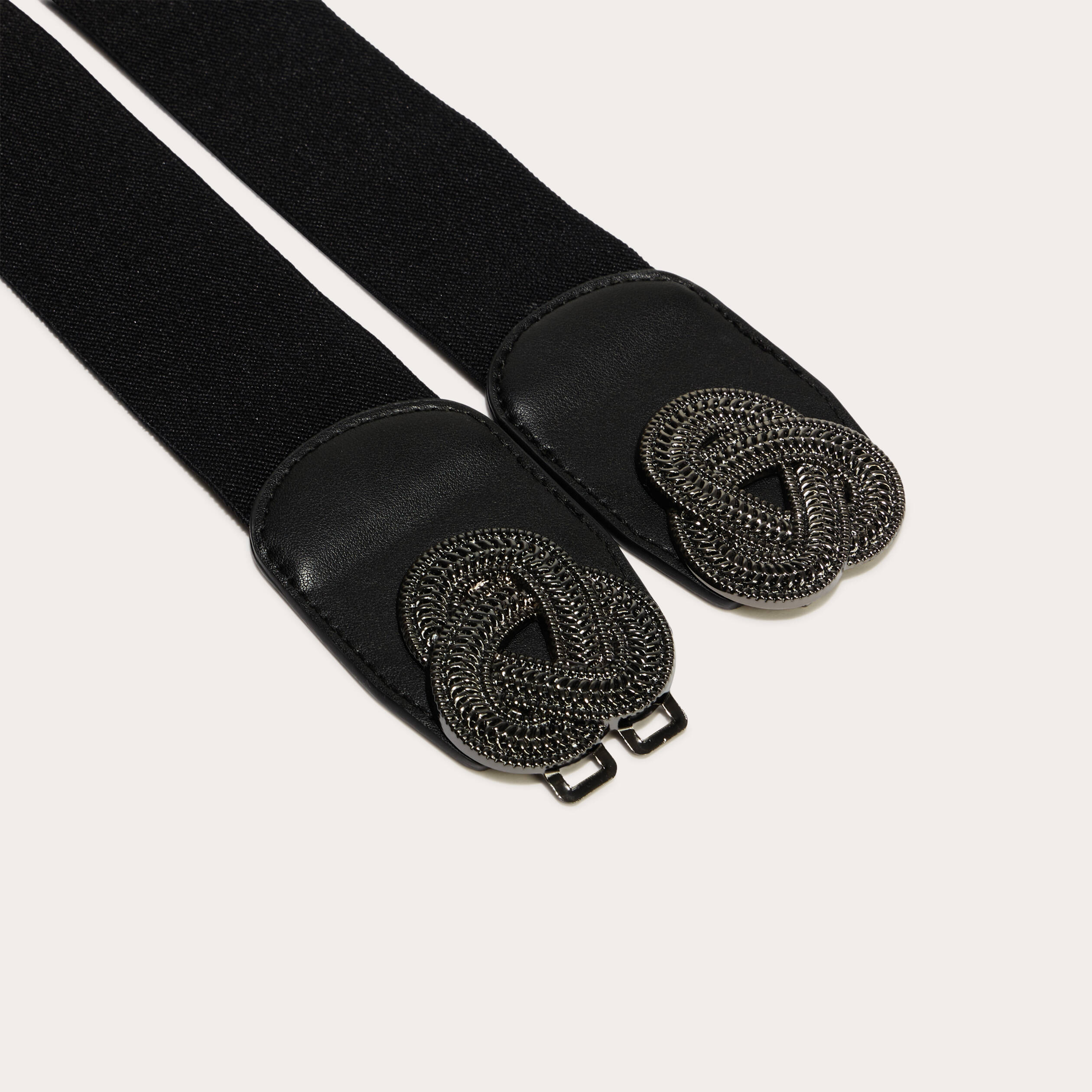 ceinture elastiquee noir femme Ceinture élastiquée noir femme
