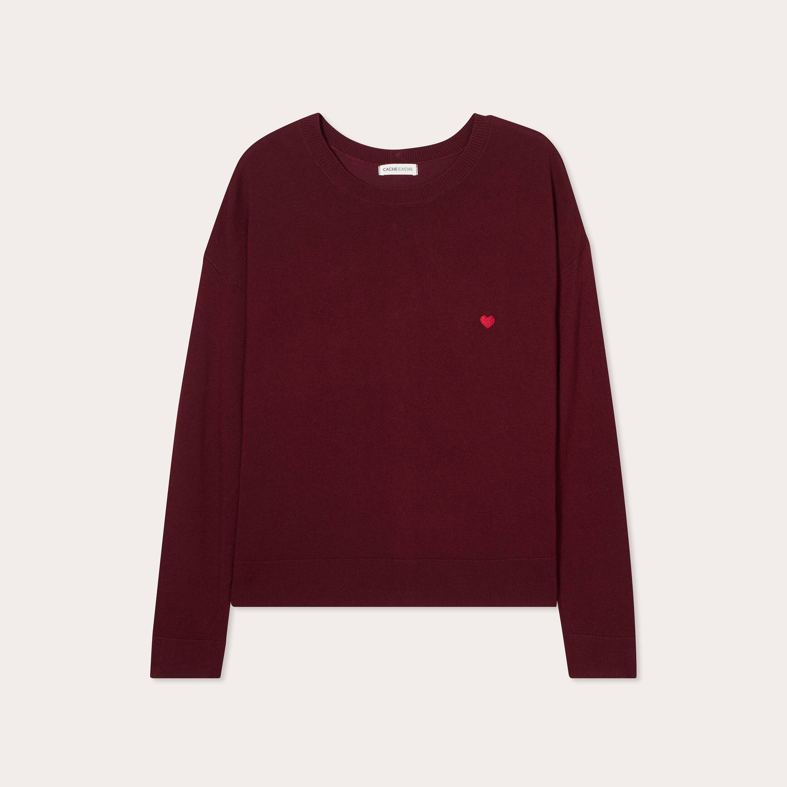 pull manches longues bordeaux femme Pull manches longues bordeaux femme