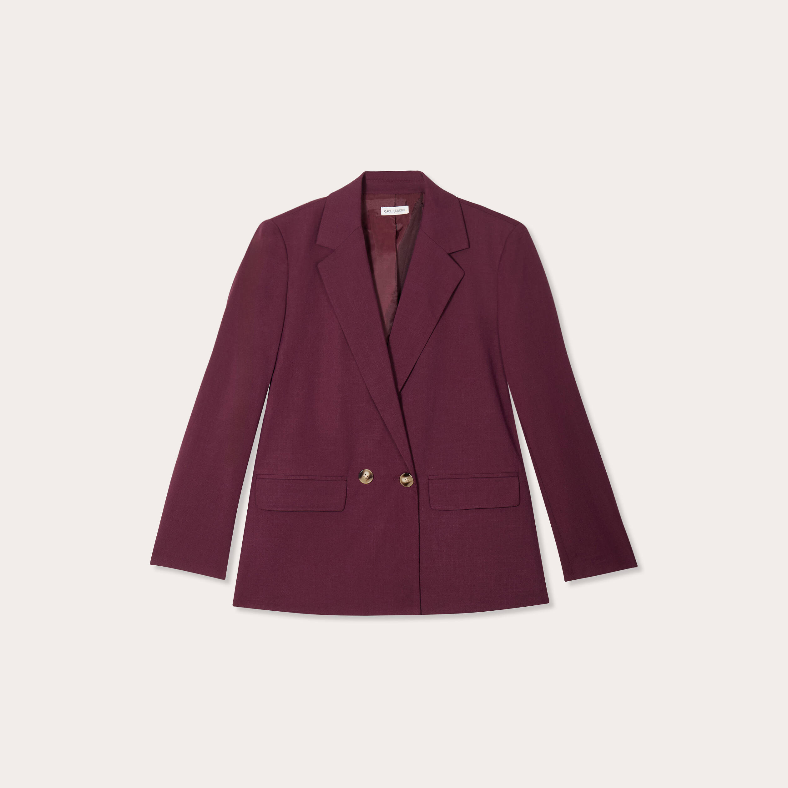 blazer droit prune femme Blazer droit prune femme