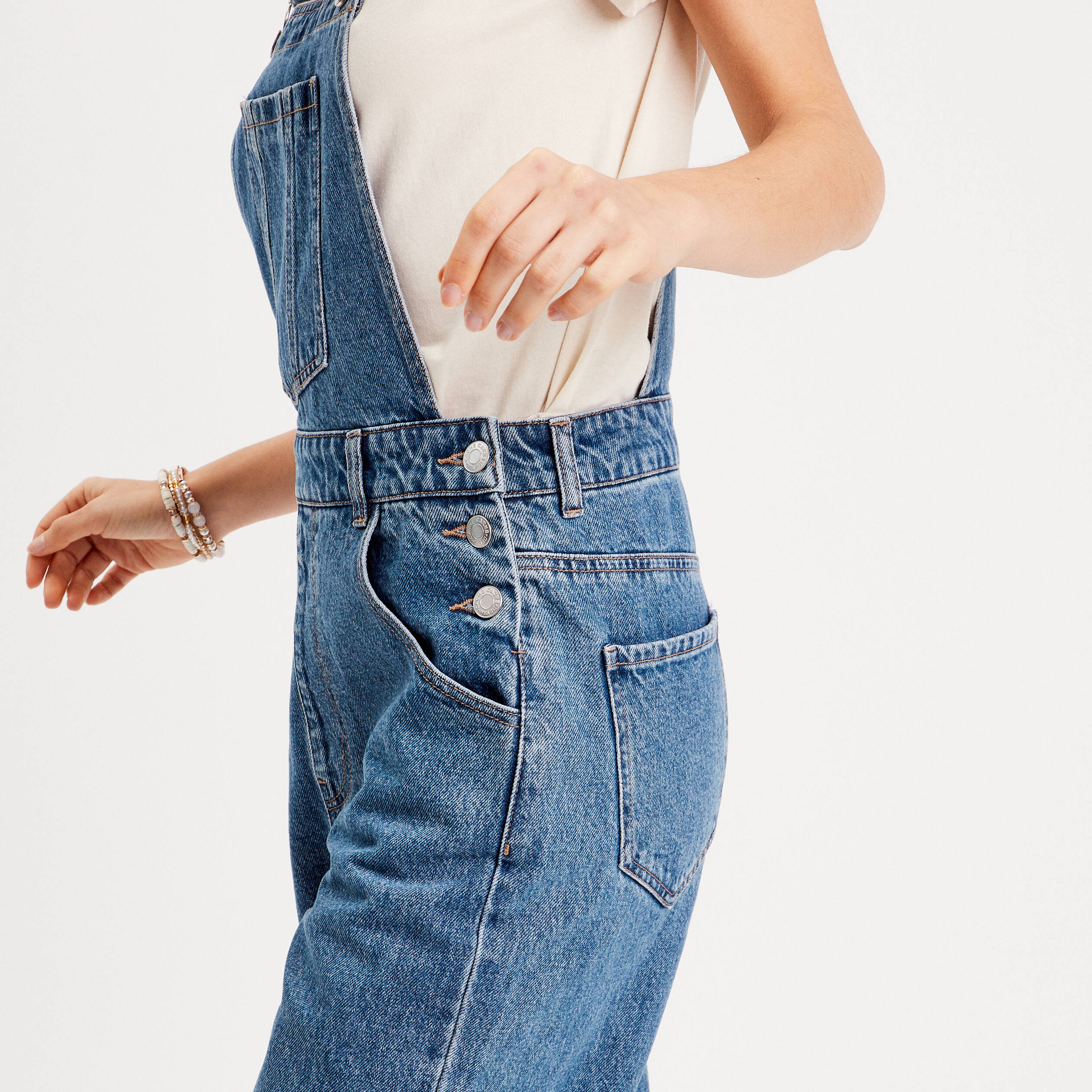 Salopette en jean femme pas cher discount