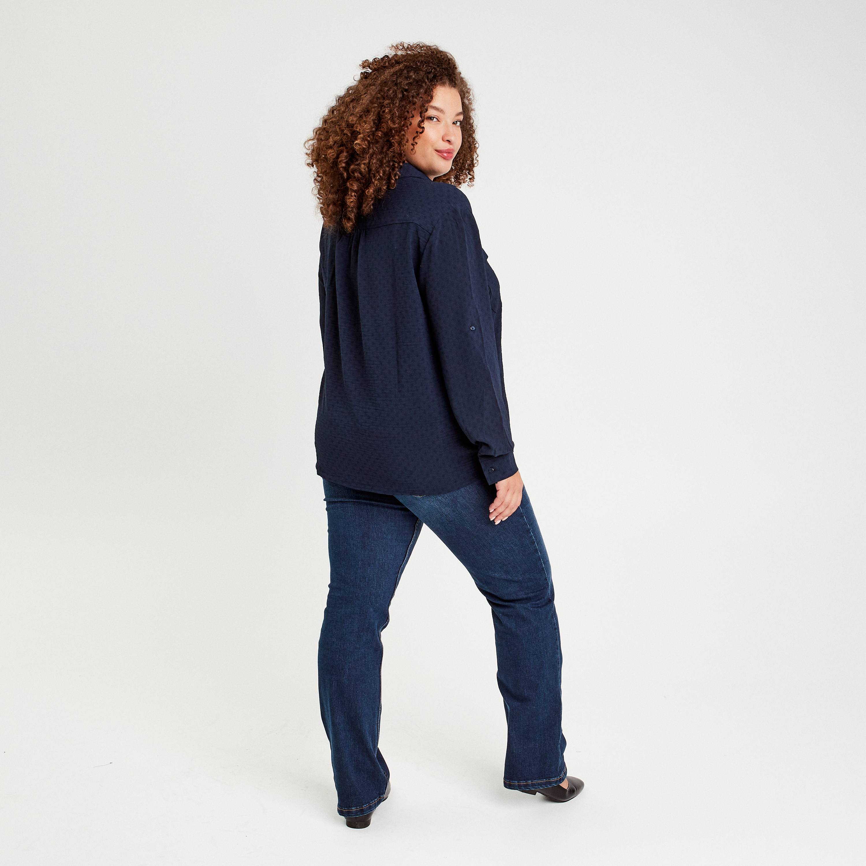 chemise manches longues bleu marine femme Chemise manches longues bleu marine femme