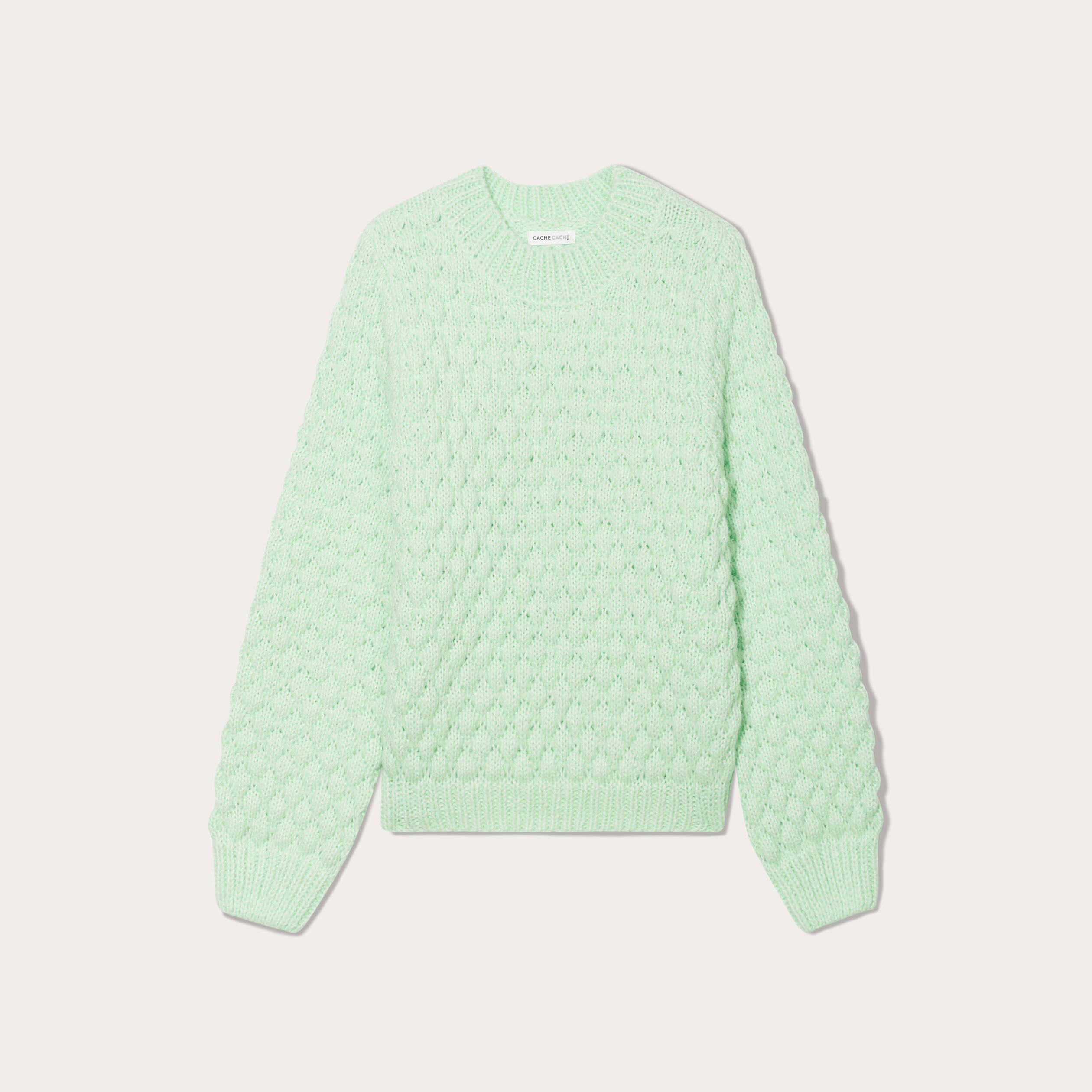 Pull vert clearance fluo femme