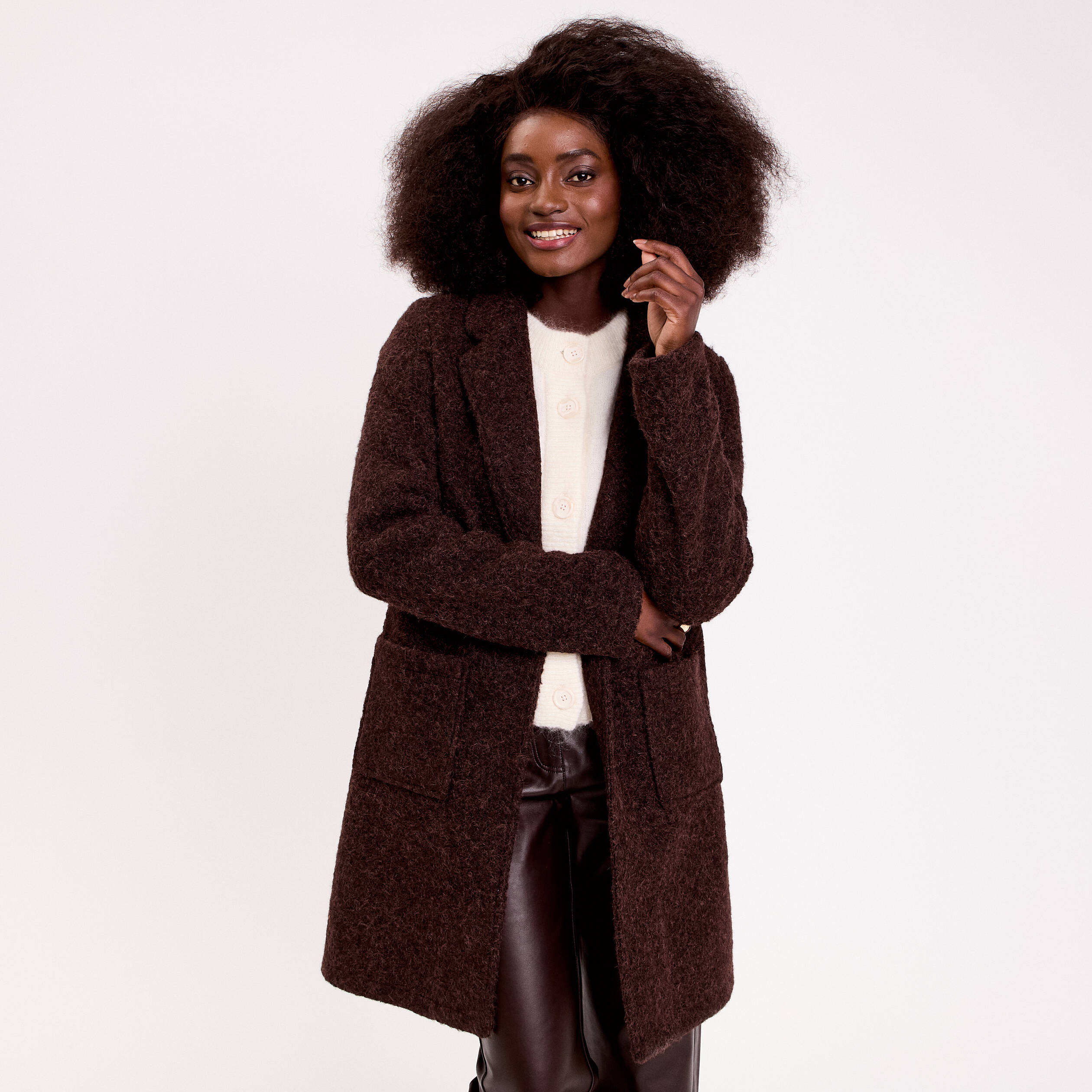 Manteau marron à motfs nors shabby romantque et boho - Etsy France