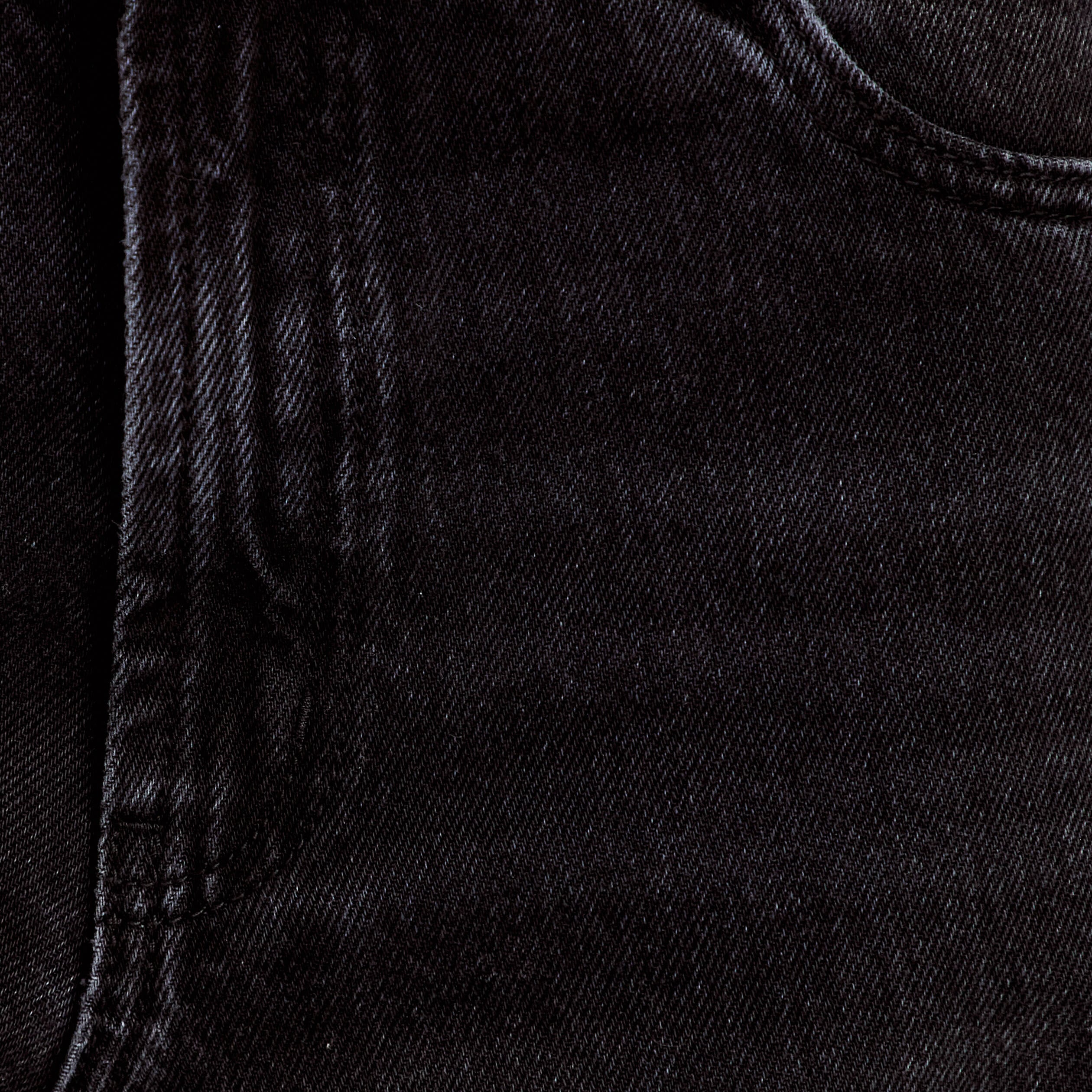 Jean barrel taille haute denim noir femme