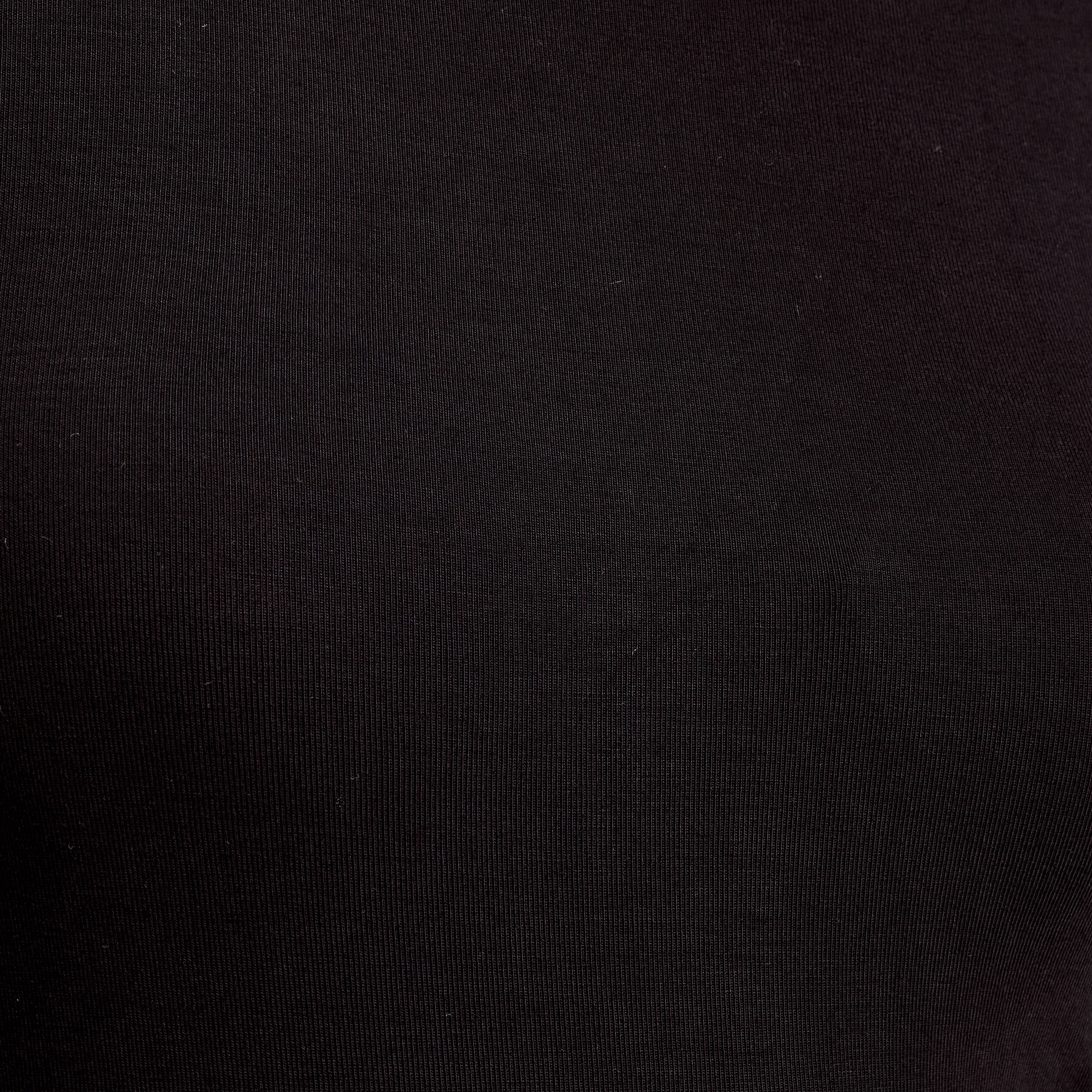 T-shirt uni &agrave; manches longues noir femme