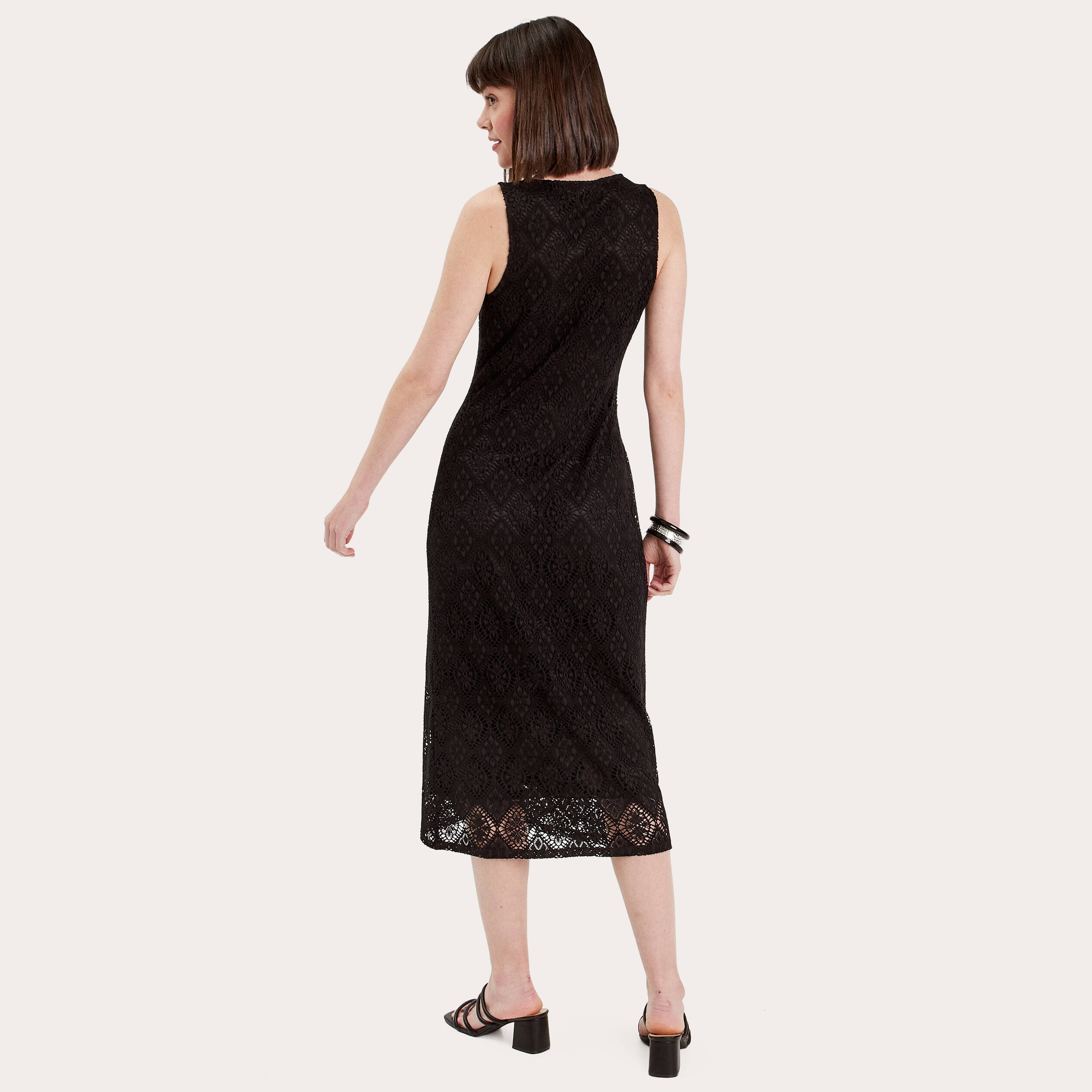 robe midi moulante dentelle noir femme Robe midi moulante dentelle noir femme
