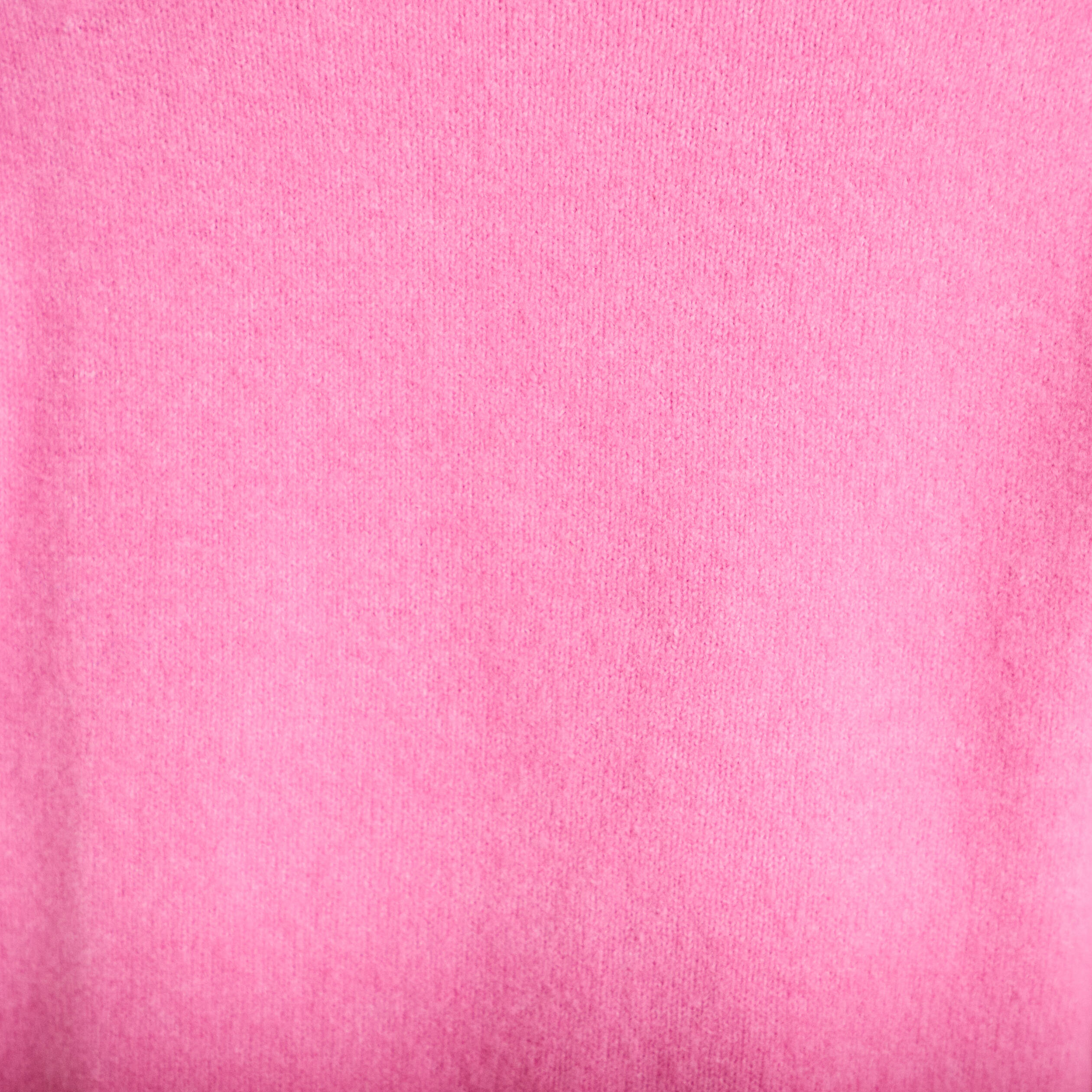 Gilet col rond manches longues avec lien rose clair femme