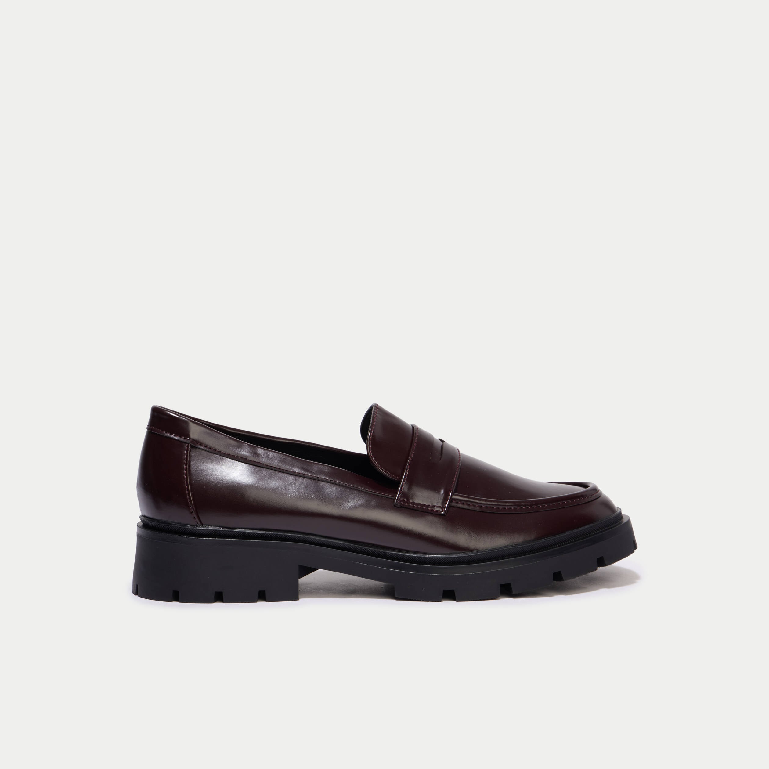 Mocassins bordeaux femme