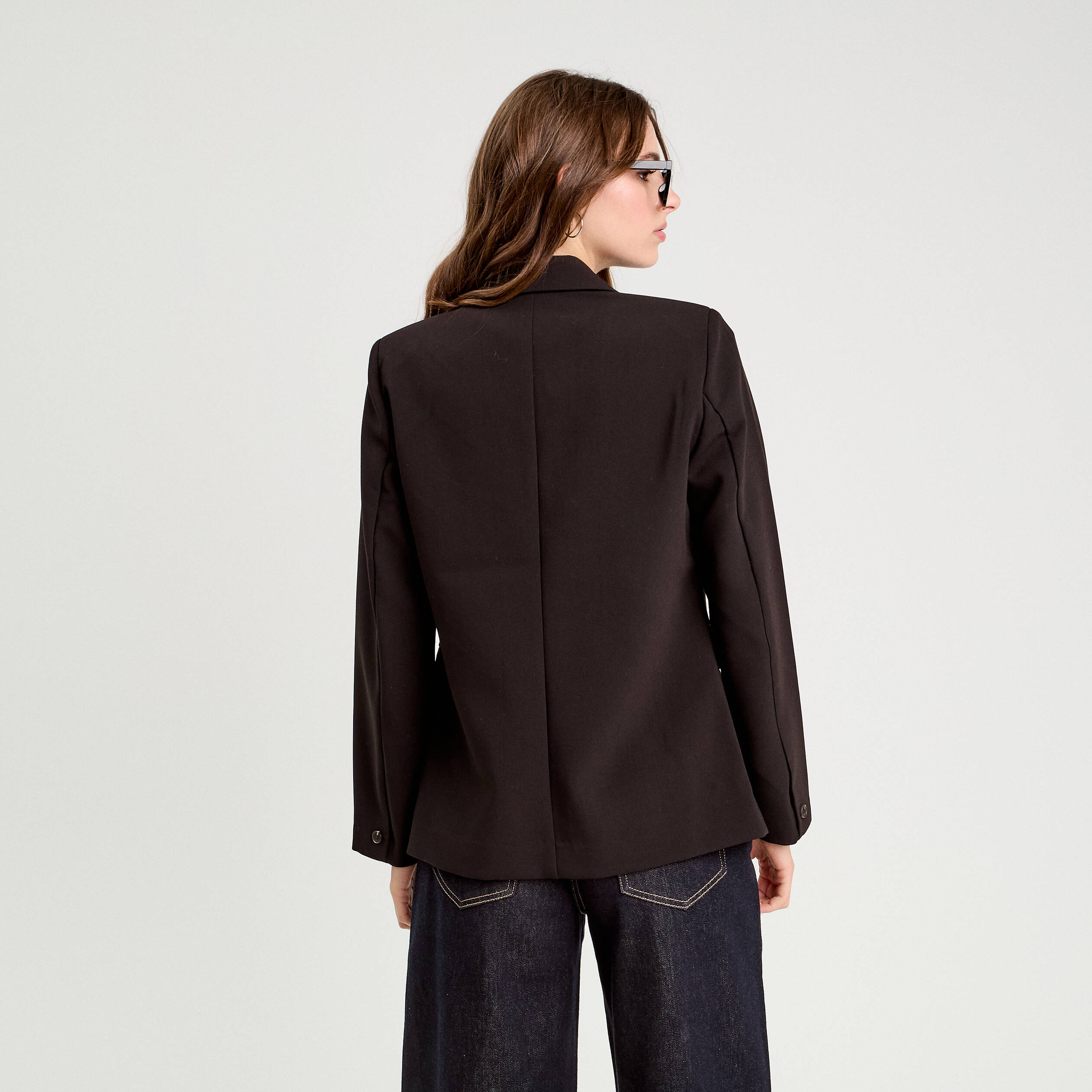 Vib's Veste De Blazer Noir Veste Velours Noir Femme Veste