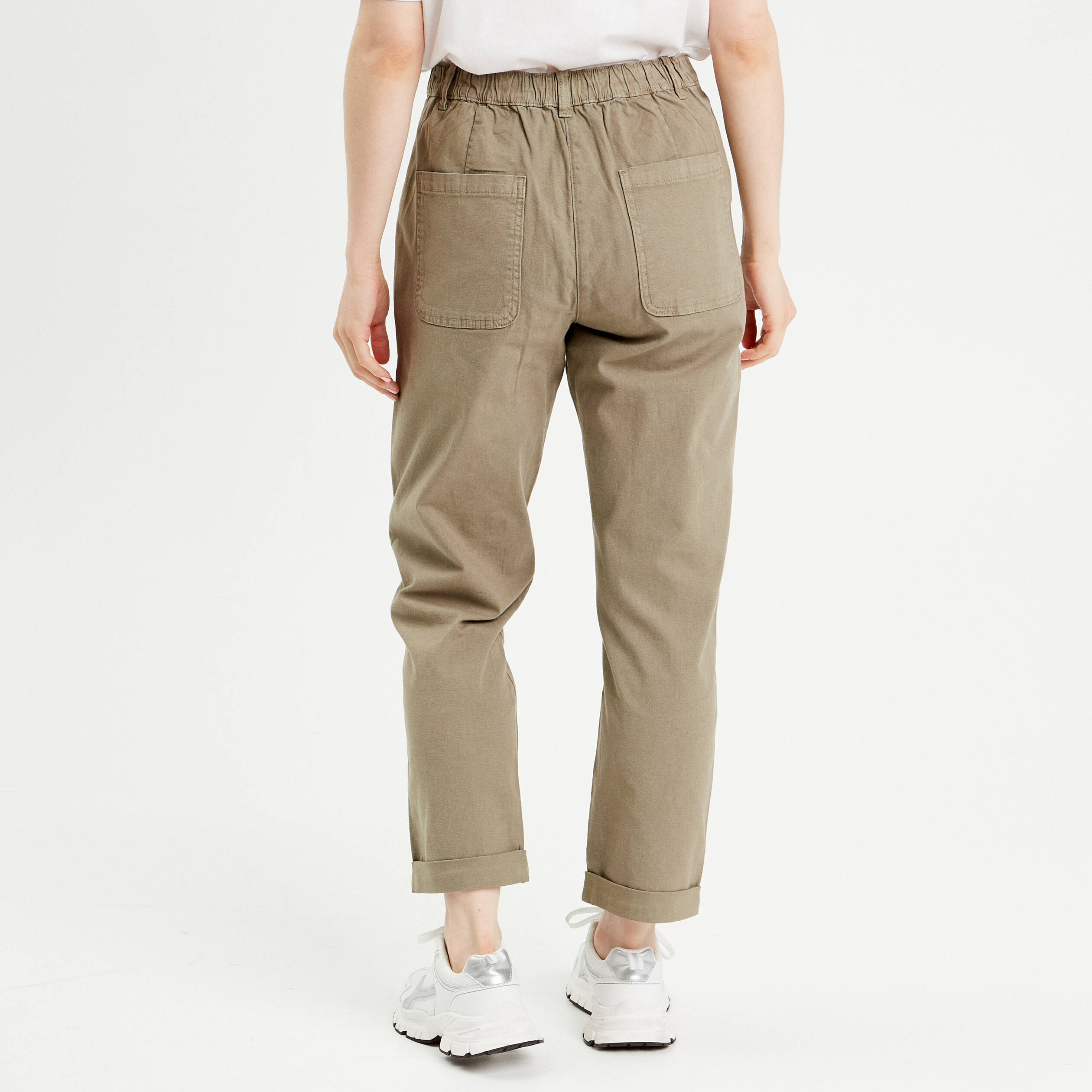 Slim kaki femme best sale