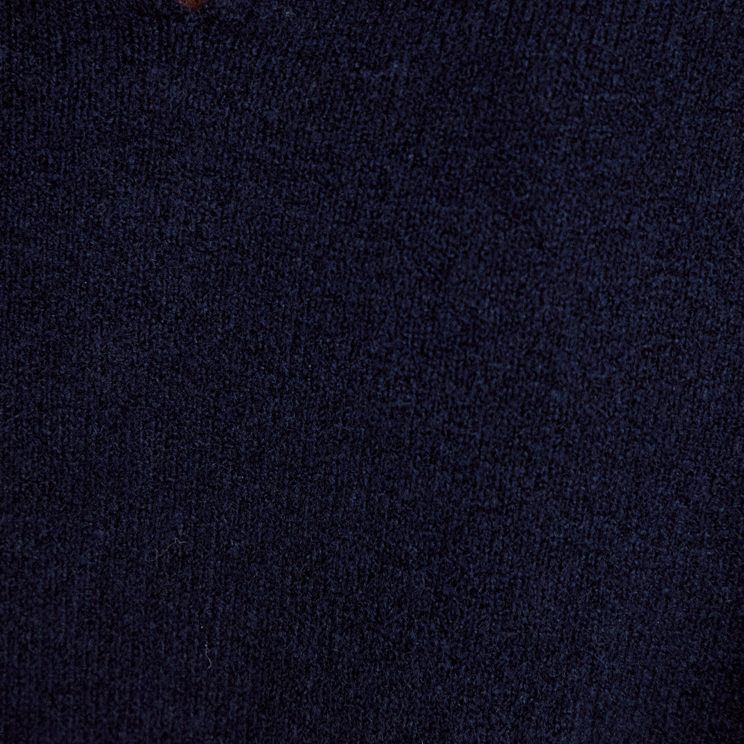 Pull col rond vichy manches longues bleu marine femme