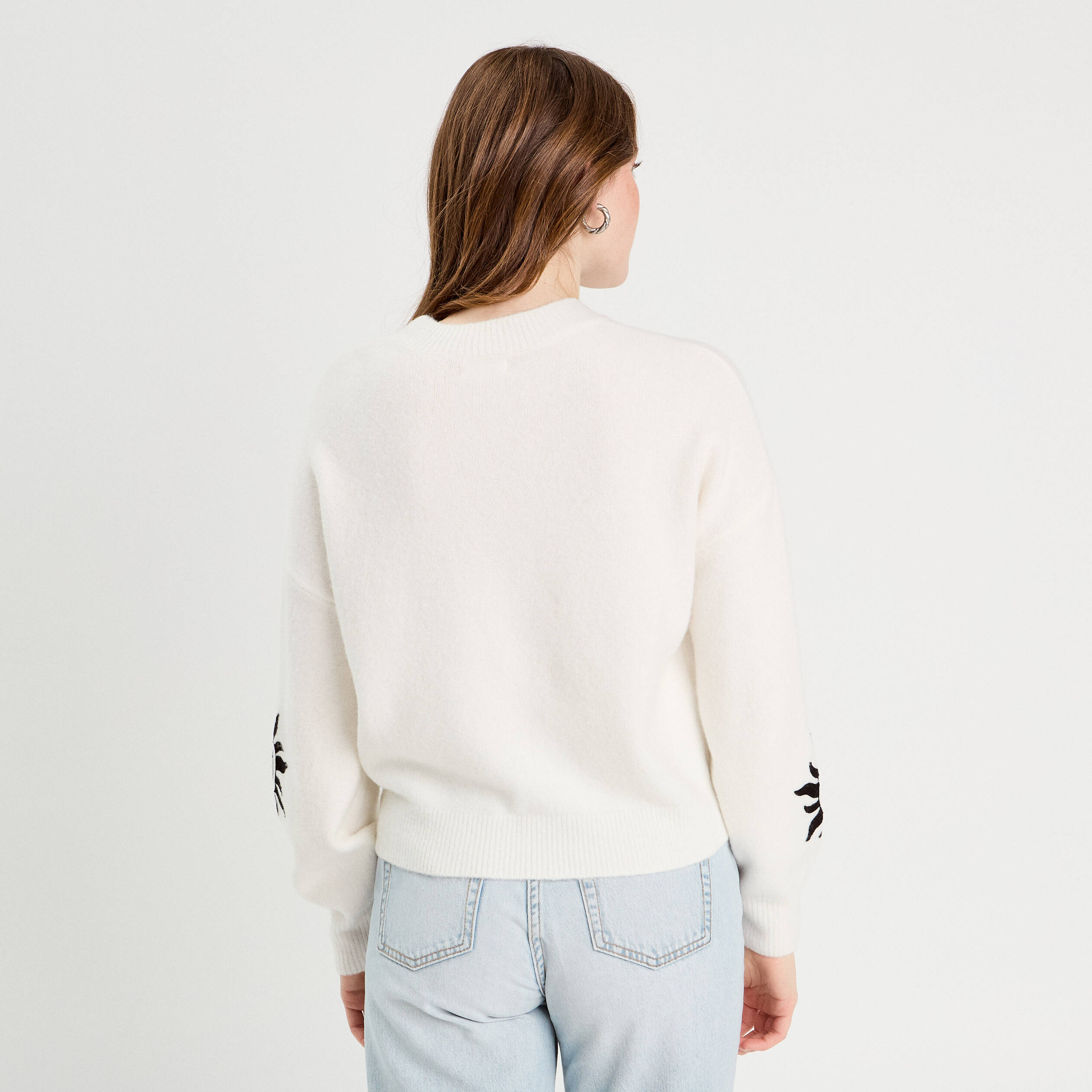 pull manches longues ecru femme Pull manches longues ecru femme