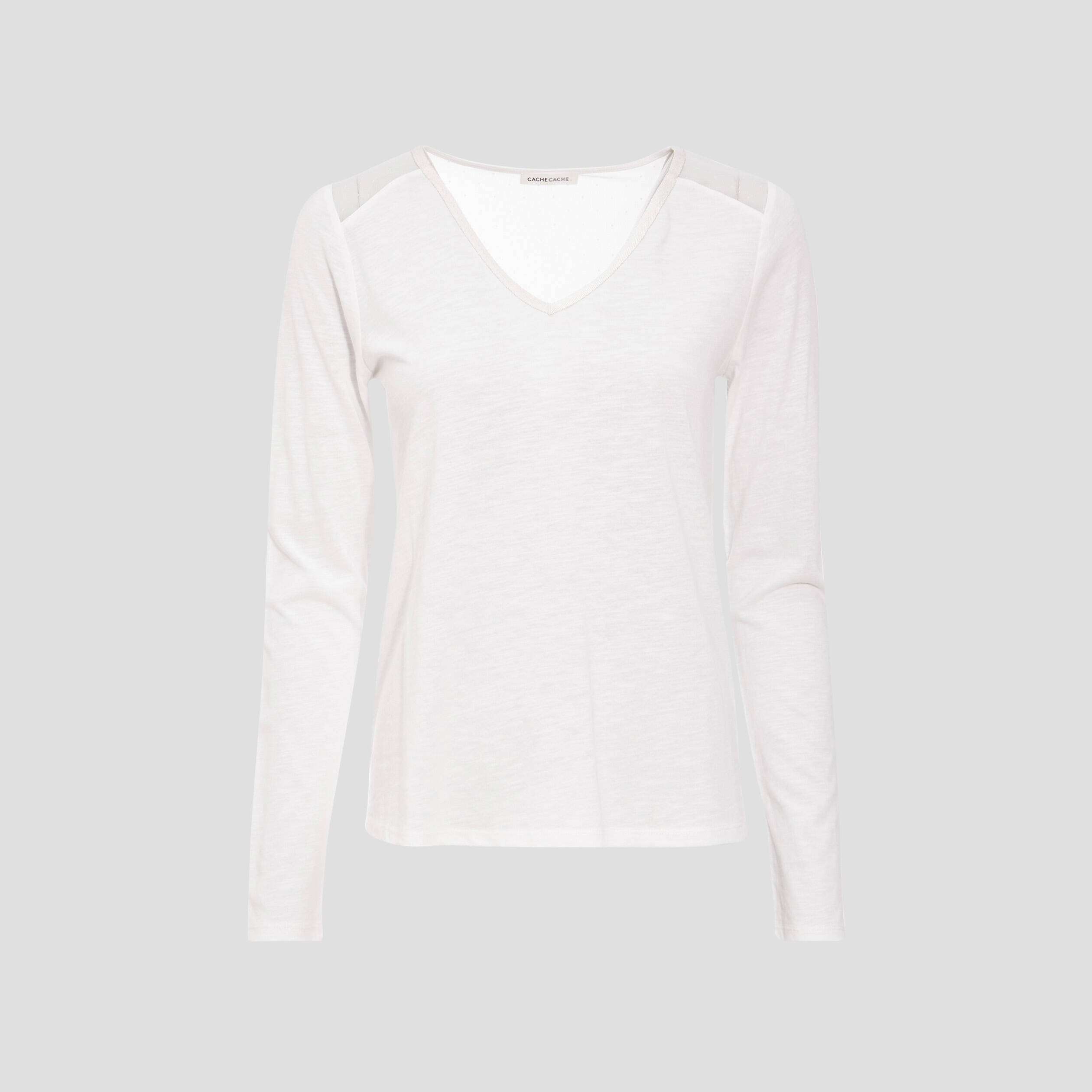 Haut Femme Express Manches Longues - Rayé Ivoire Et Noir - Taille M - Occasion Très Bon état