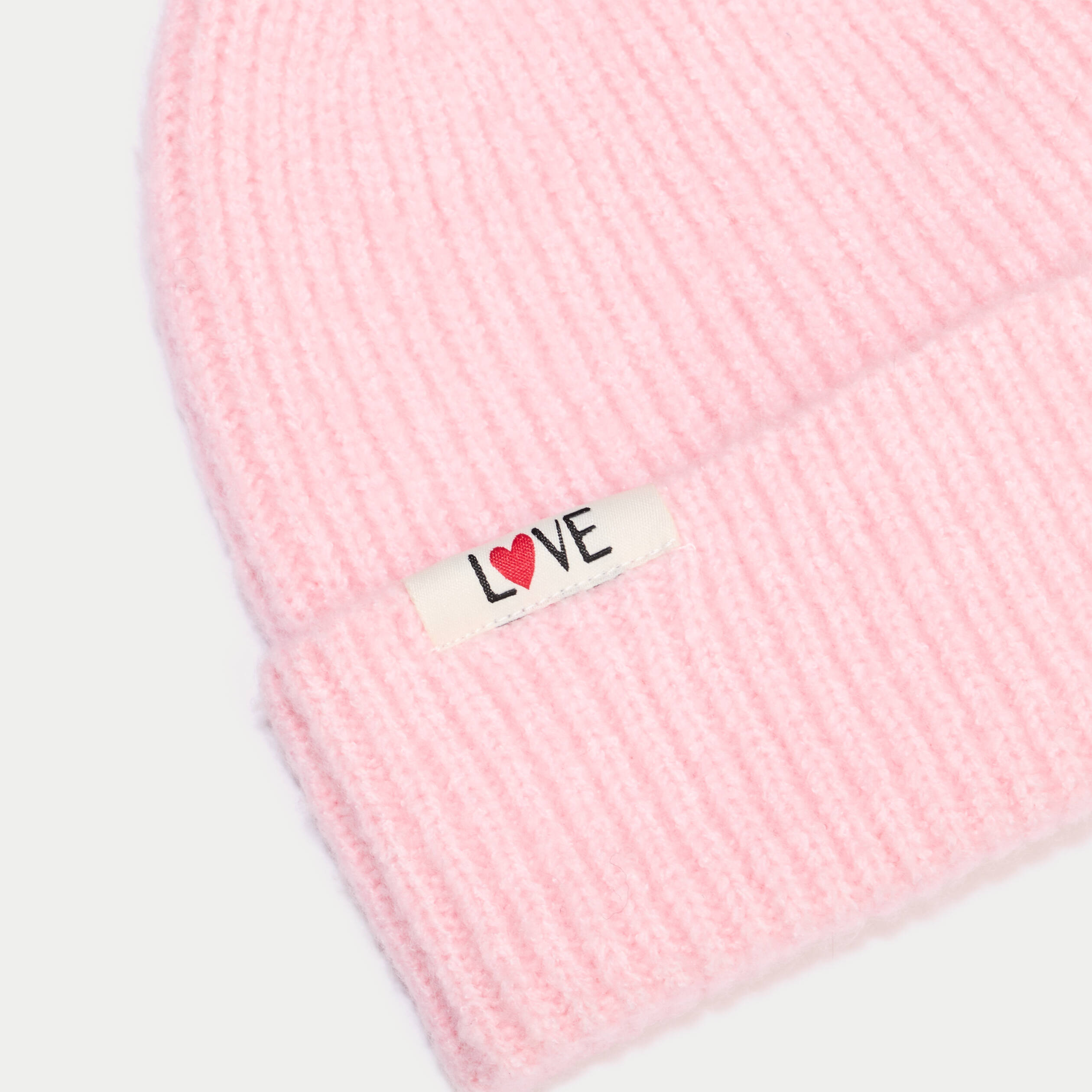 Bonnet rose clair femme
